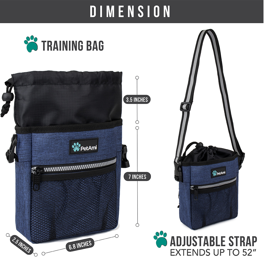 Pet Treat Pouch Training Dog Snack Feed Food Puppy Bait Obedience Waist Belt Bag - Picture 63 of 92