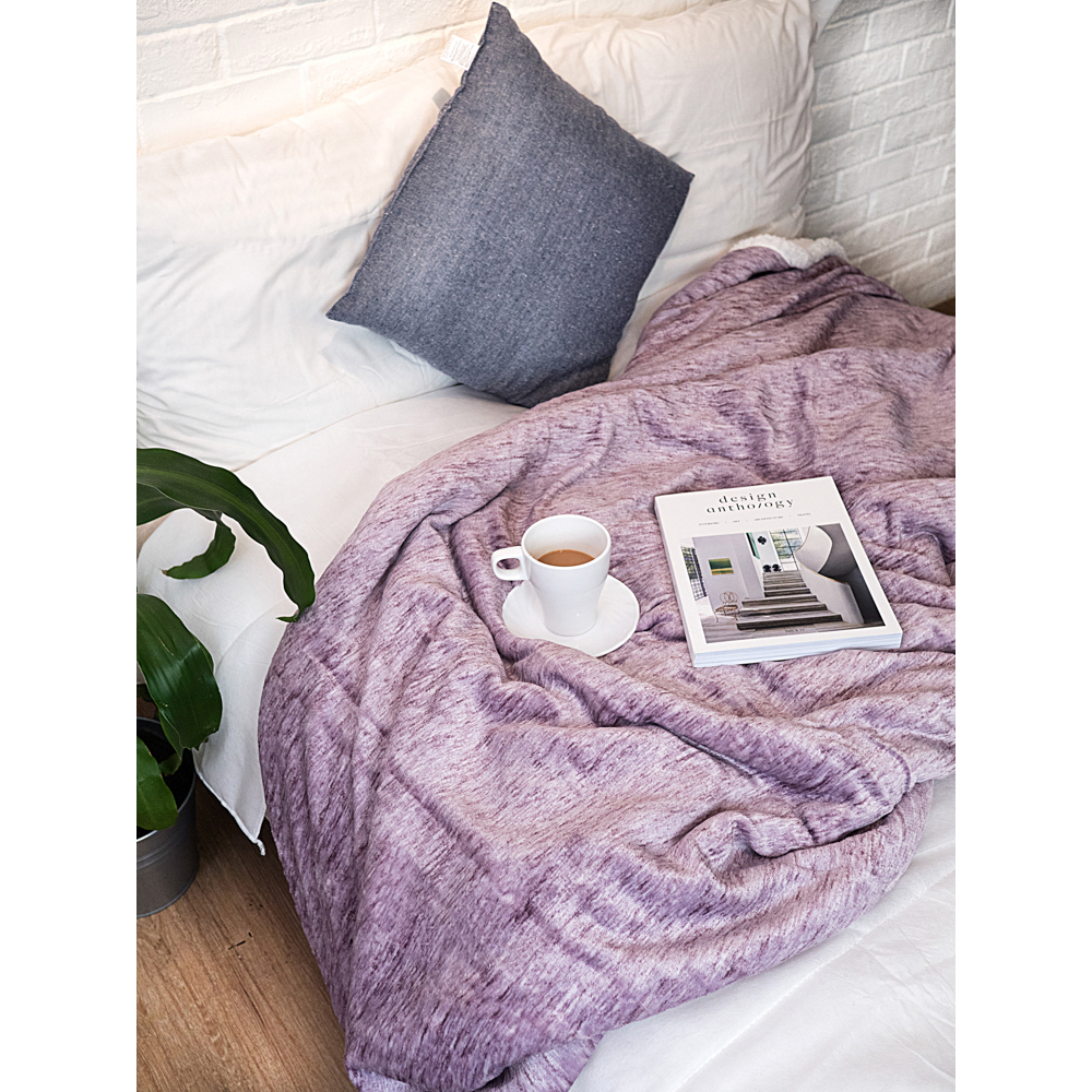 Sherpa Flannel Fleece Reversible Blanket Plush Soft Throw for Bed Couch Sofa - Picture 57 of 59