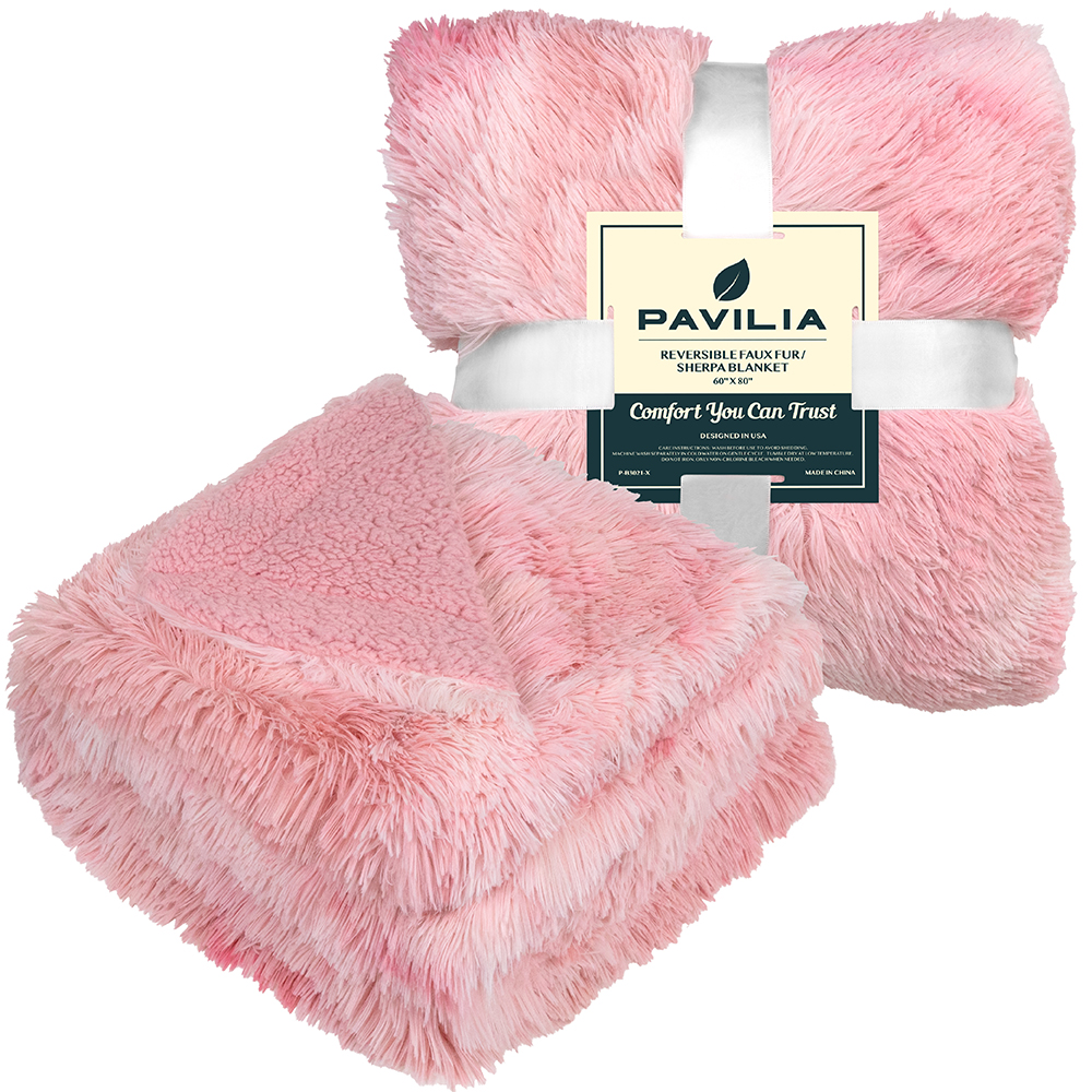Luxurious Faux Fur Blanket Soft Warm Fluffy Sherpa Sofa Throw Shaggy Soft Plush - Picture 90 of 100