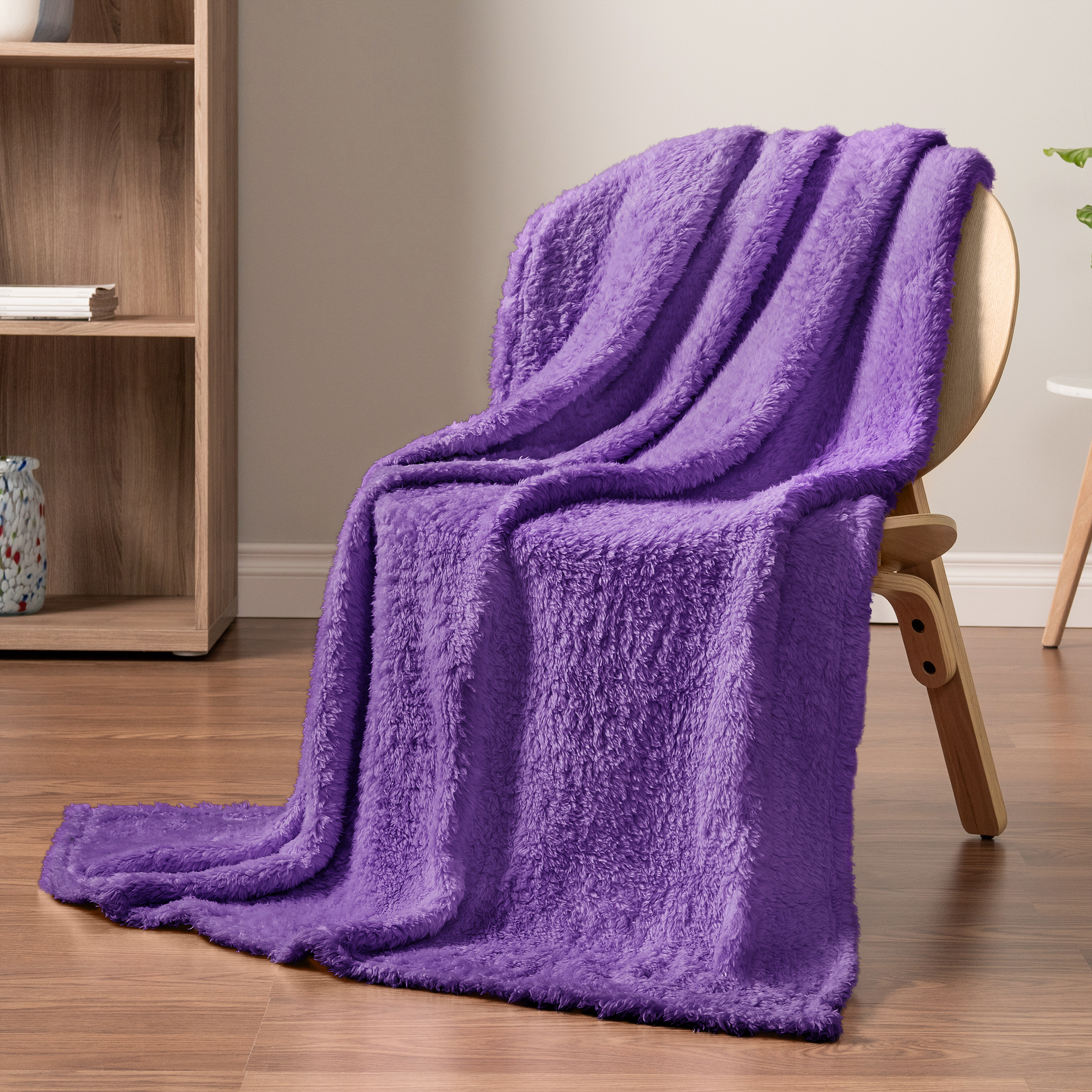Super Soft Blanket Lightweight Sherpa Fleece Warm Fluffy Throws Couch Sofa Bed - Picture 143 of 169