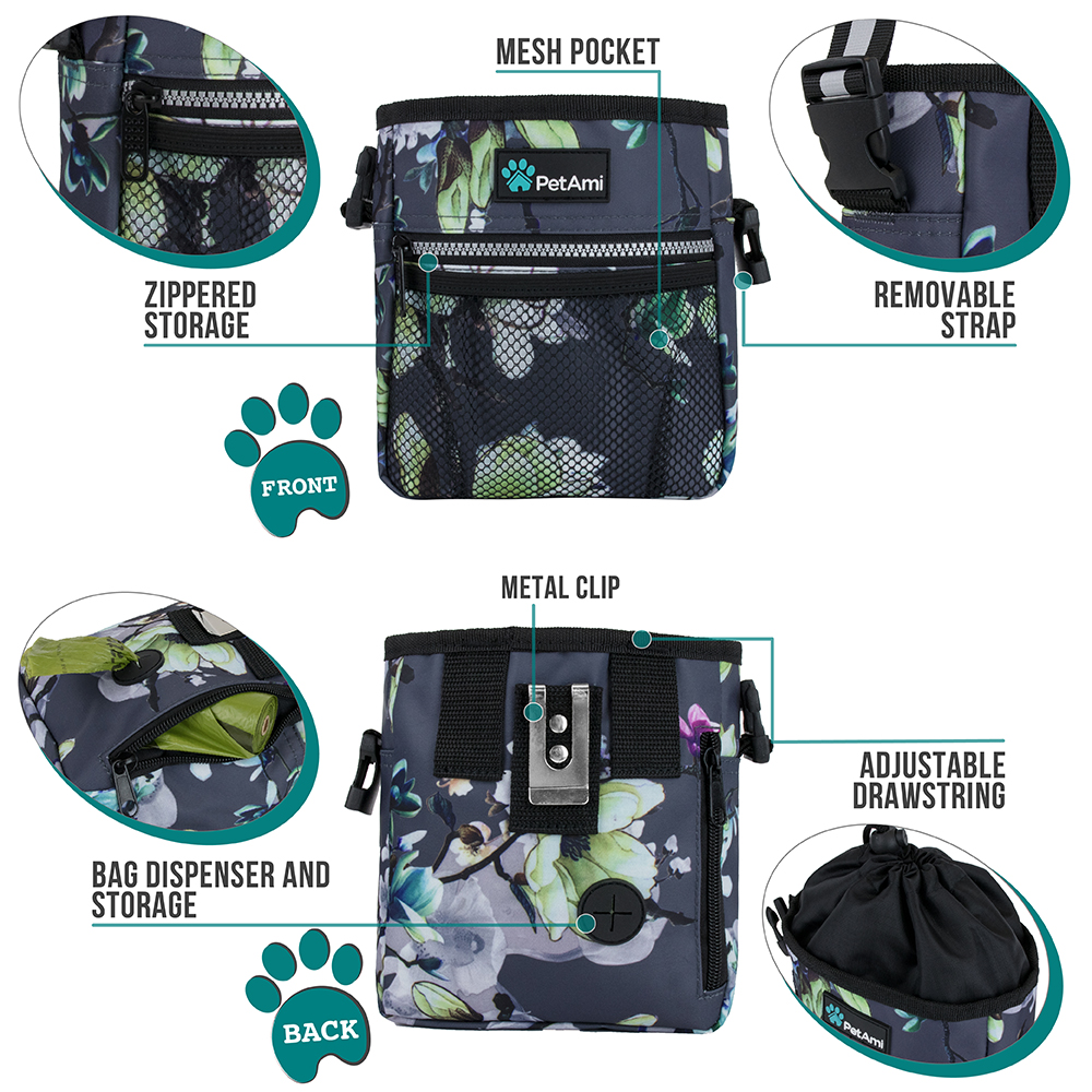 Pet Treat Pouch Training Dog Snack Feed Food Puppy Bait Obedience Waist Belt Bag - Picture 32 of 92