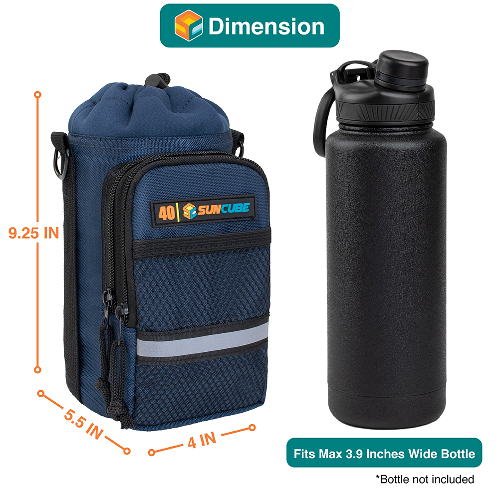 Outdoor Hiking Water Bottle Carrier Bag Camping Insulated Bottle Portable Travel