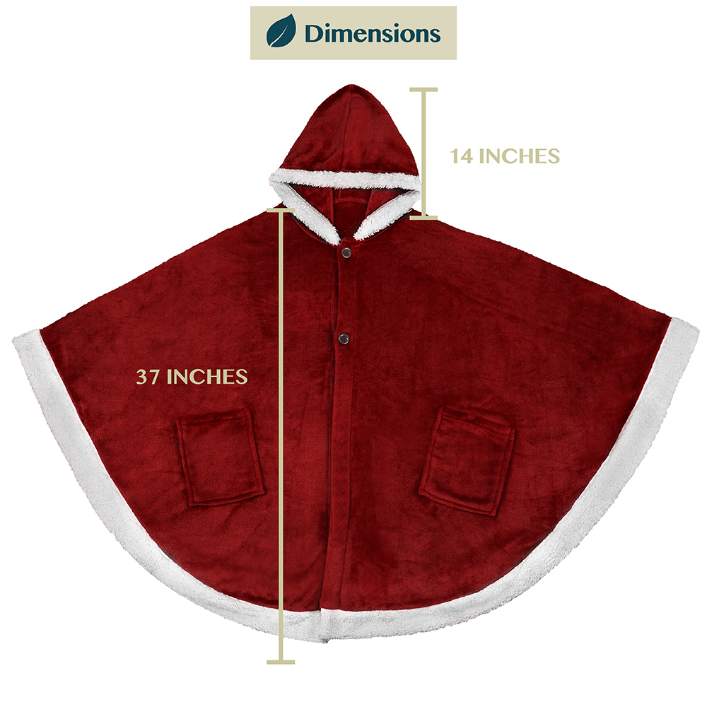Manta portátil con capucha Angel Wrap para mujer acogedora poncho envolvente capucha tiro para adulto - Imagen 175 de 184