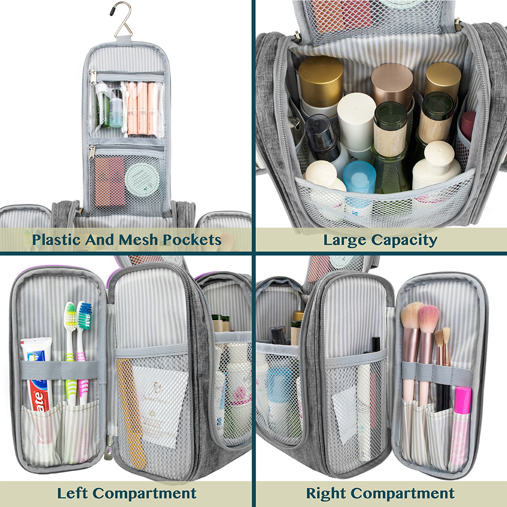 Travel Cosmetic Makeup Bag Toiletry Hanging Organizer Storage Case ...