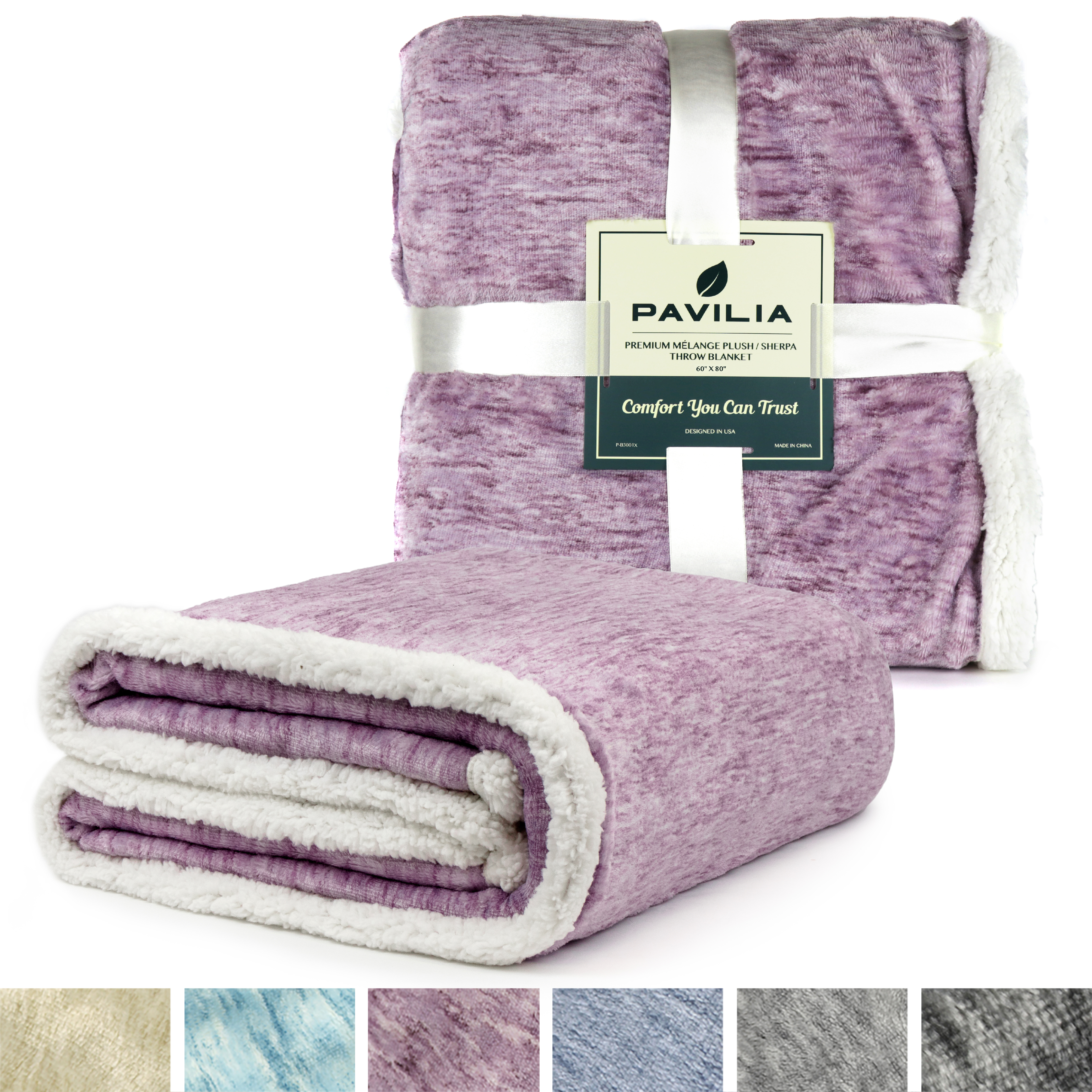 Sherpa Flannel Fleece Reversible Blanket Plush Soft Throw for Bed Couch Sofa - Picture 58 of 59