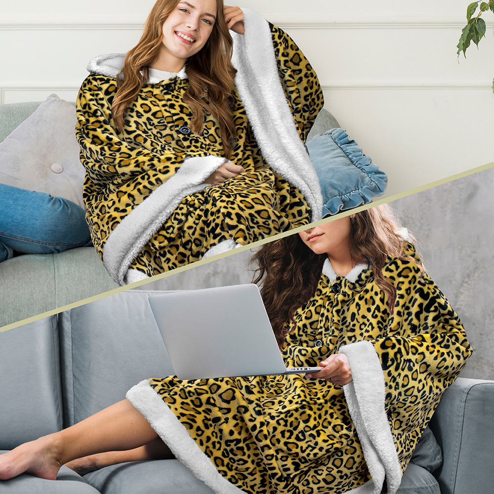 Manta portátil con capucha Angel Wrap para mujer acogedora poncho envolvente capucha tiro para adulto - Imagen 68 de 184