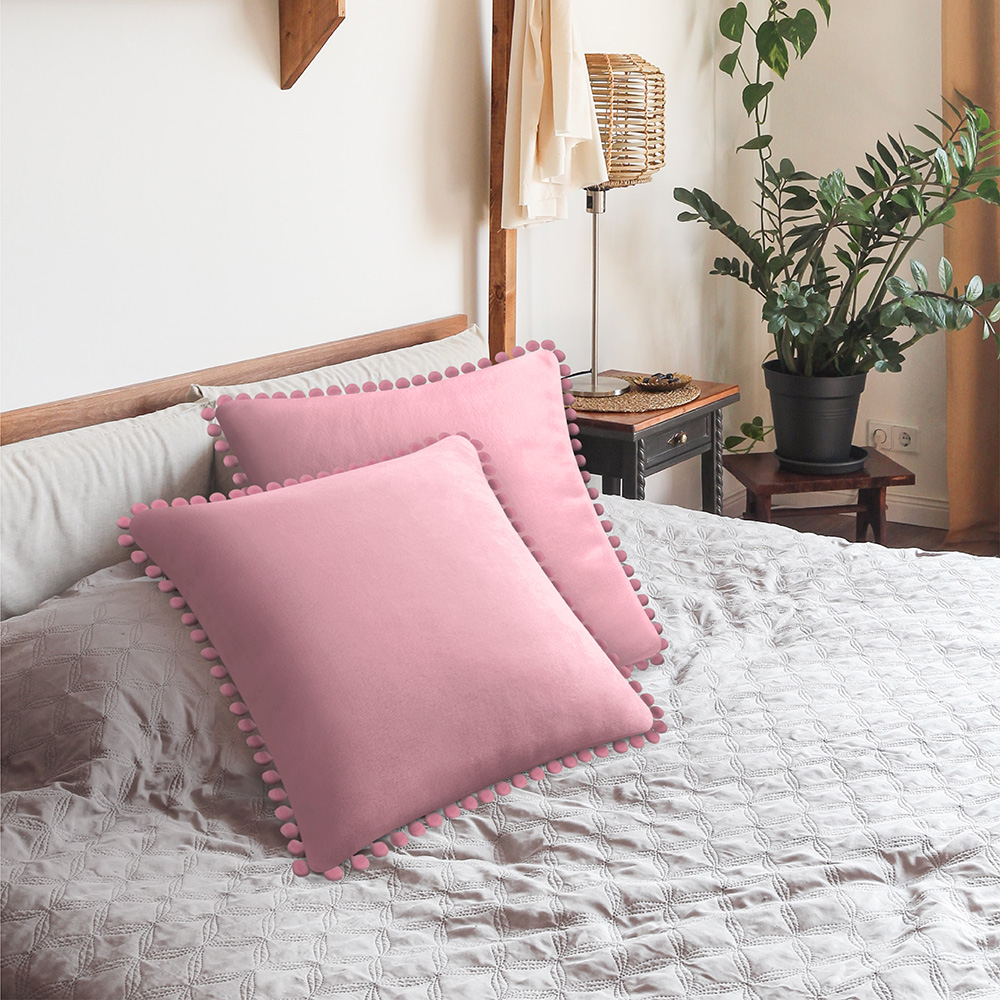 Juego de 2 fundas de almohada de terciopelo suave decoración de sofá - Imagen 48 de 122
