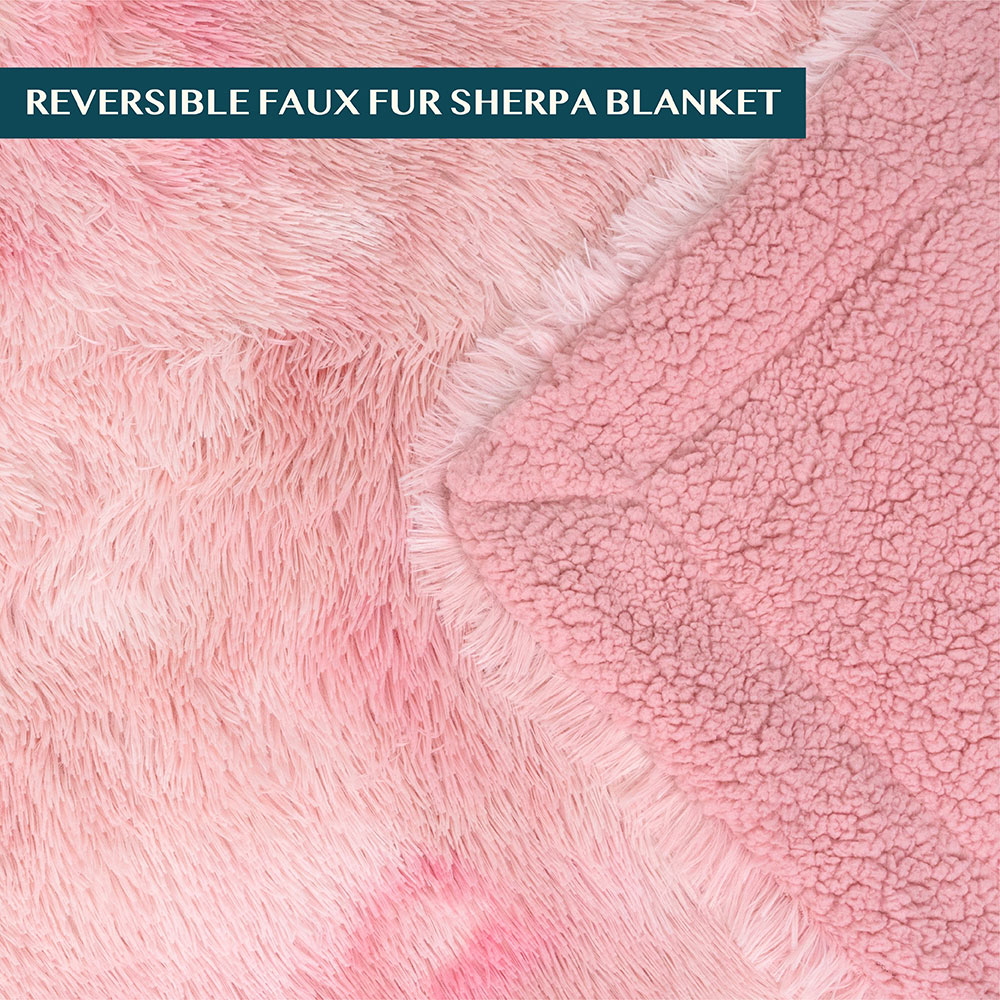 Luxurious Faux Fur Blanket Soft Warm Fluffy Sherpa Sofa Throw Shaggy Soft Plush - Picture 83 of 100
