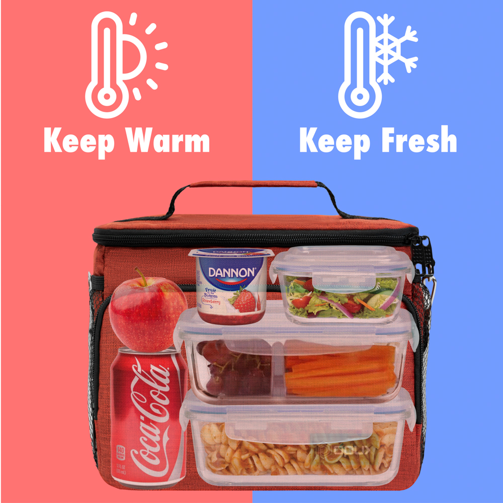 Insulated Lunch Bag Adult Lunch Box for Work School Men Women Kids Leakproof - Picture 31 of 35