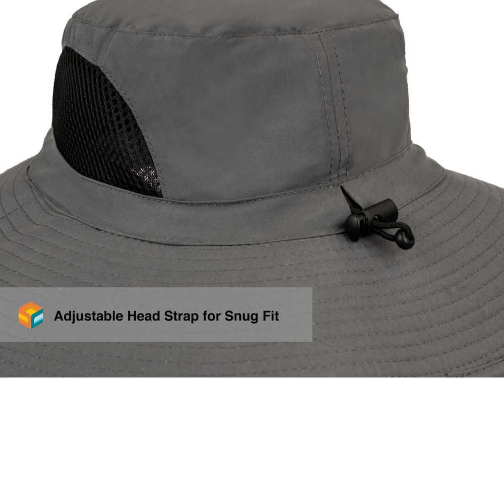 Outdoor Hiking Fishing Hat Summer Sun Protection Wide Brim Boonie Shade 50+ UPF - Picture 23 of 81