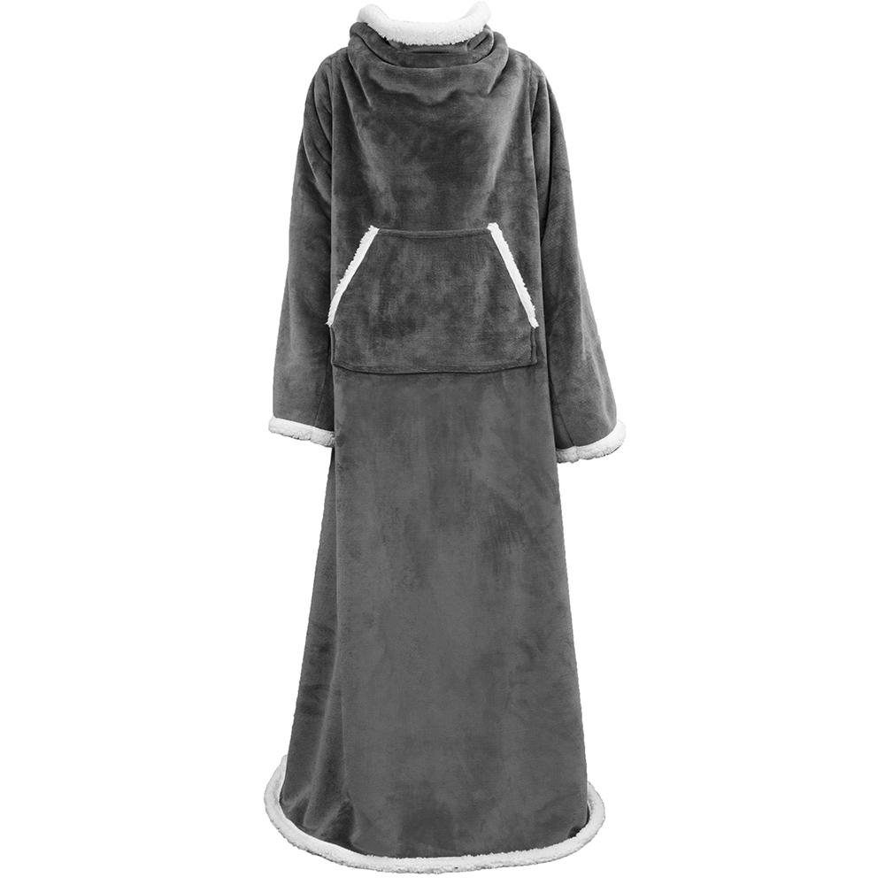 Fleece Wearable TV Blanket with Sleeves Front Pocket Robe Warn Soft Blanket Gift - Picture 78 of 168