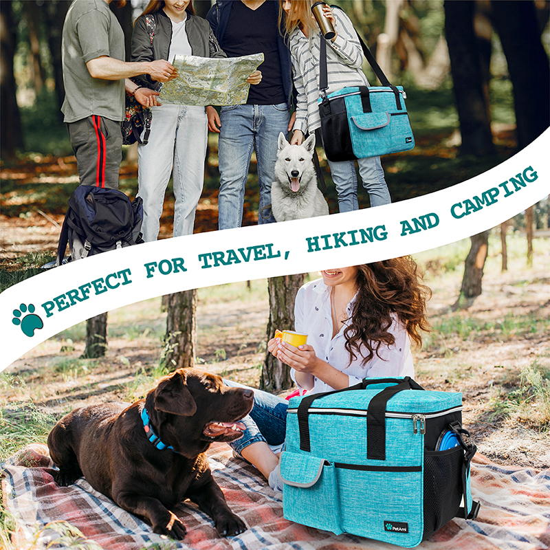 Pet Supply Travel Bag Set Weekend Tote Dog Gear Food Carrier Accessory Organizer - Picture 57 of 59