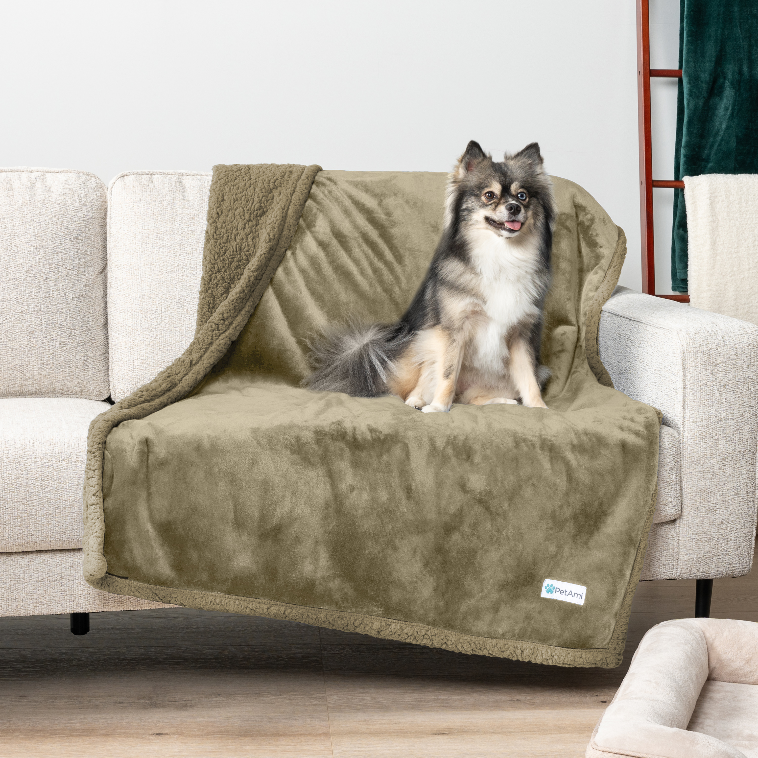 WASSERDICHTE Hundedecke für Haustierbett Couch Möbel Welpe Katze Sherpa Fleece weich - Bild 138 von 146