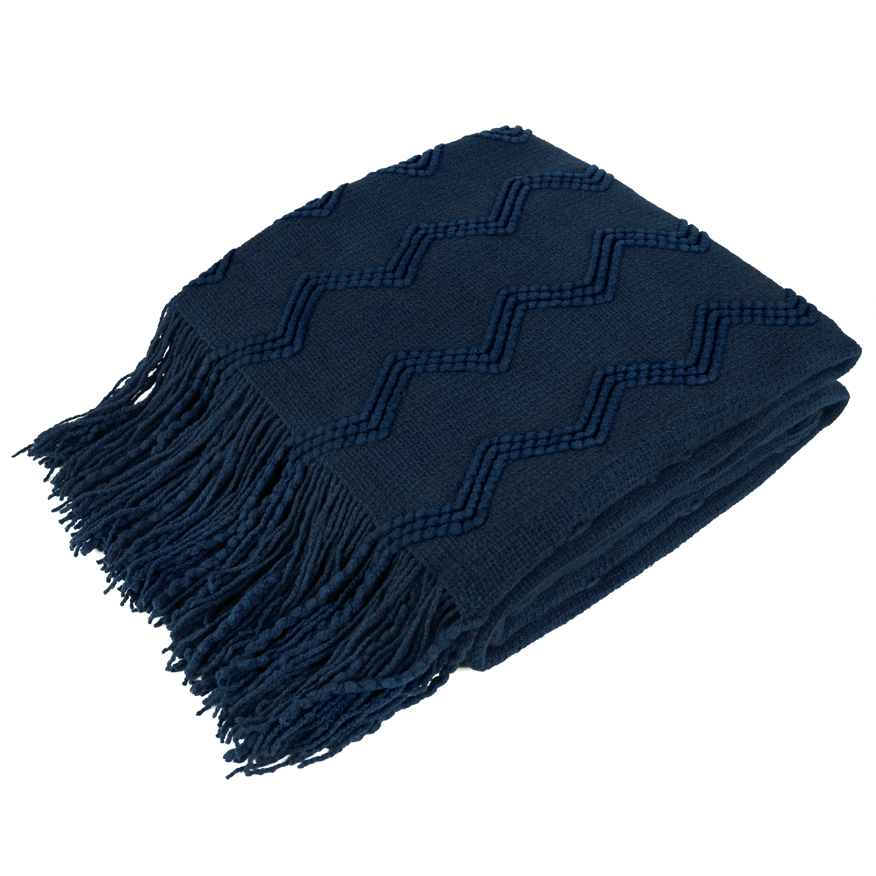Textured Knitted Fringe Throw Blanket Decorative for Couch Sofa Bed Lightweight - Picture 98 of 142