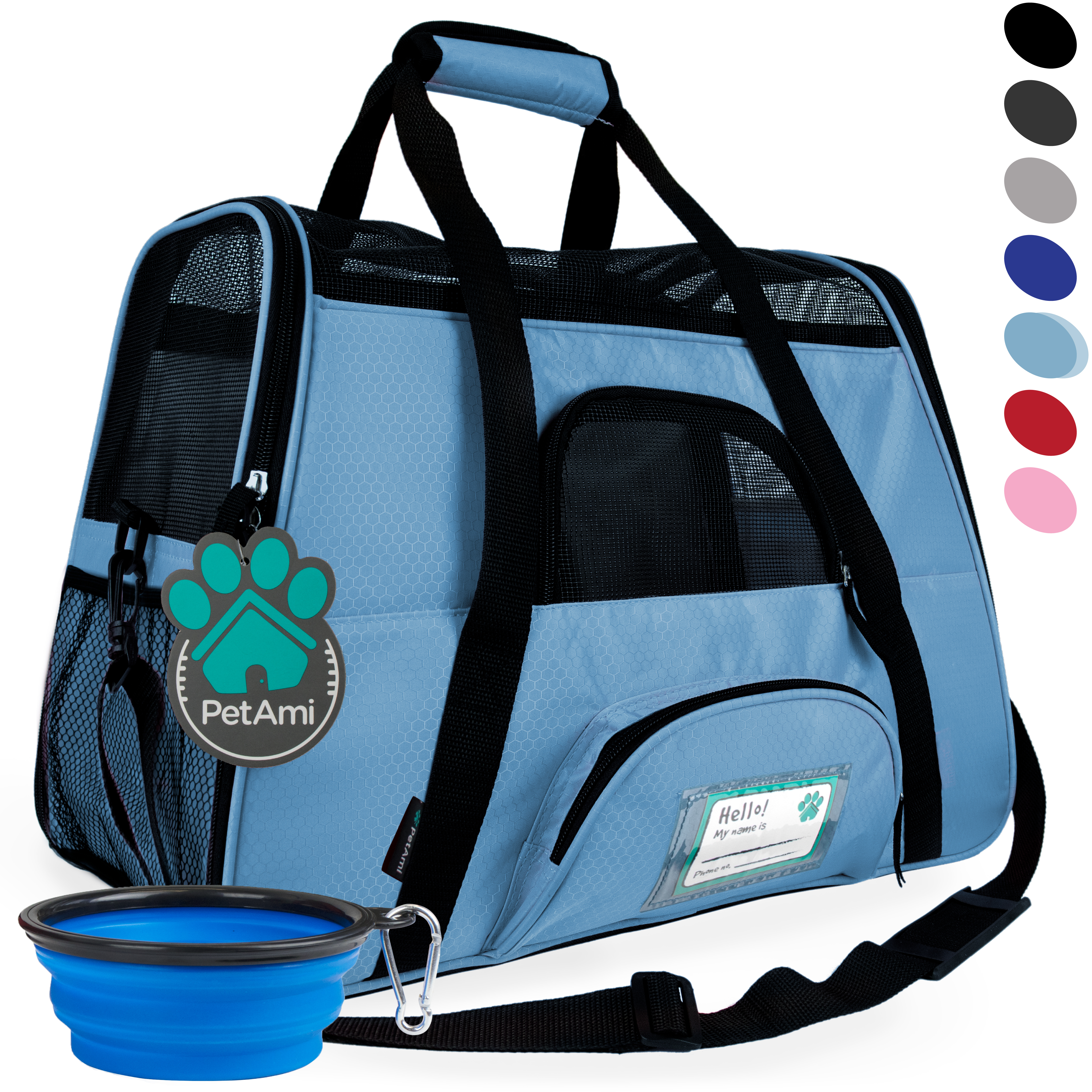 Pet Dog Cat Carrier Bag Soft Sided Comfort Travel Tote Case Airline Approved US - Picture 168 of 215