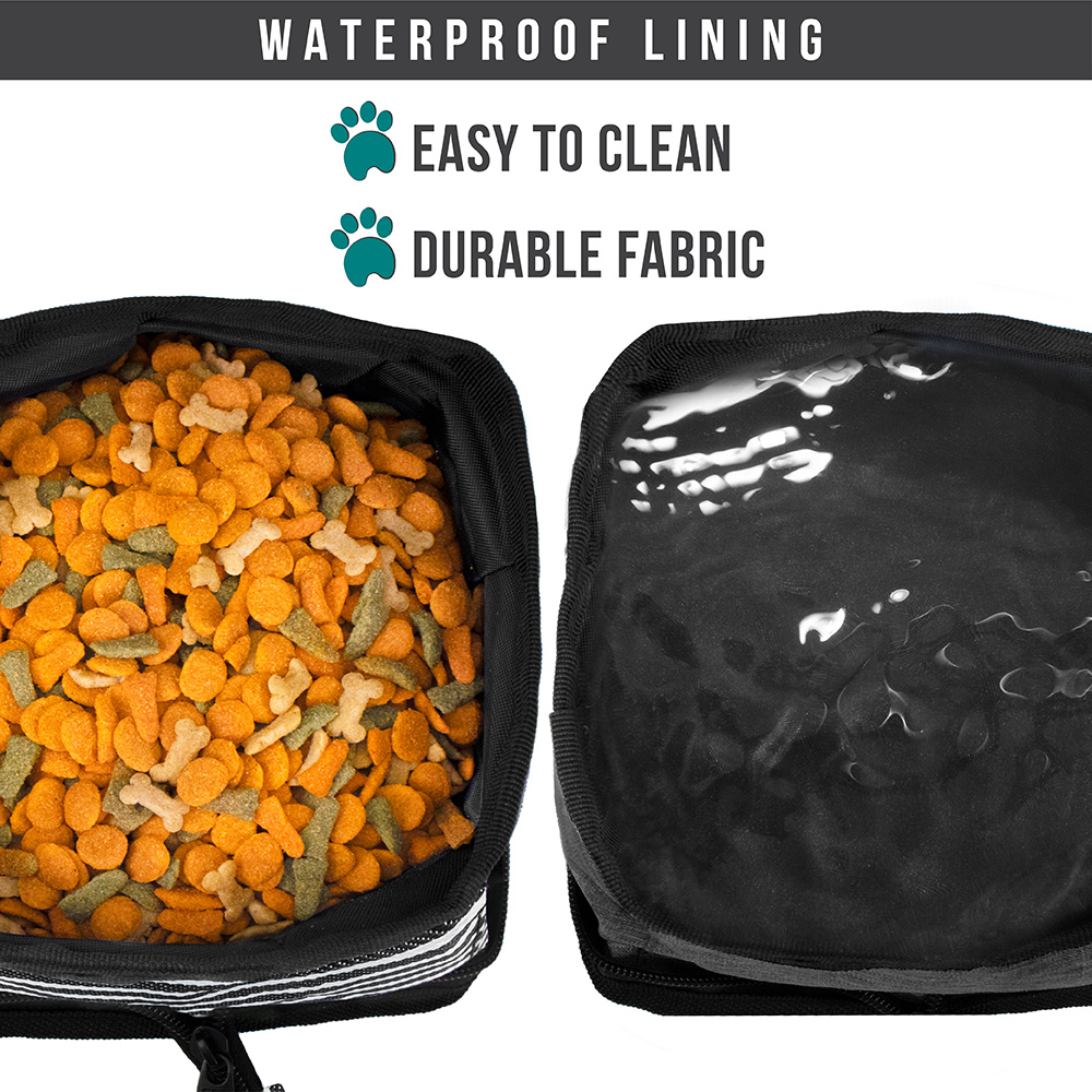 Travel Dog Bowl Collapsible Foldable Expand Water Dish for Pet Cat Food Hiking - Picture 38 of 41
