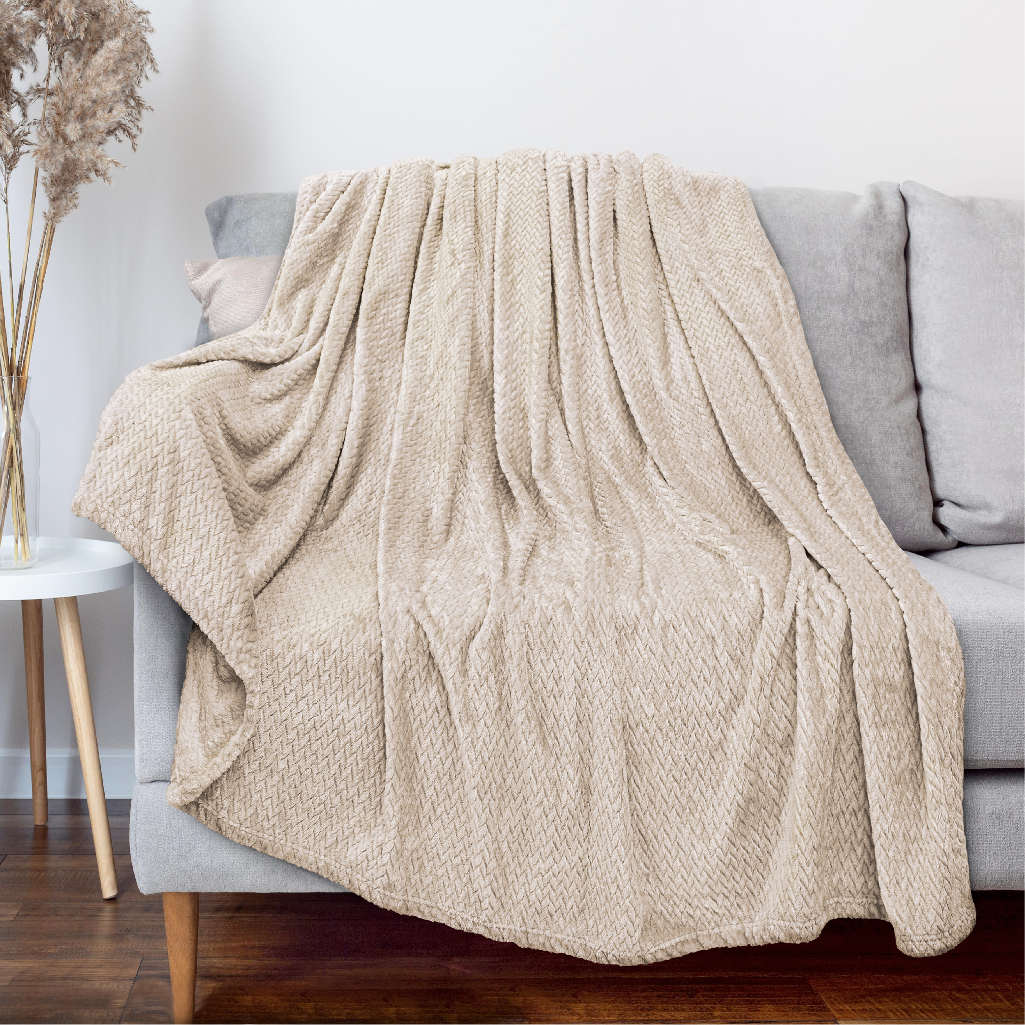 Soft Blanket Fleece Jacquard Pattern Lightweight Silk Throw Couch Sofa Bed Cozy - Picture 11 of 67