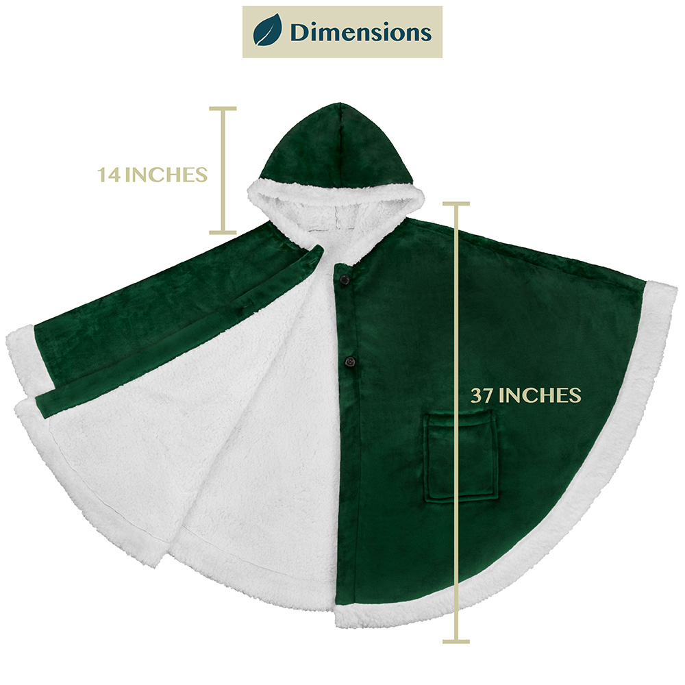 Manta portátil con capucha Angel Wrap para mujer acogedora poncho envolvente capucha tiro para adulto - Imagen 89 de 184