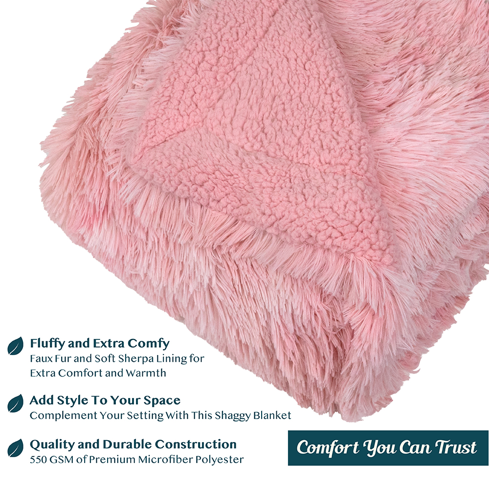 Luxurious Faux Fur Blanket Soft Warm Fluffy Sherpa Sofa Throw Shaggy Soft Plush - Picture 84 of 100