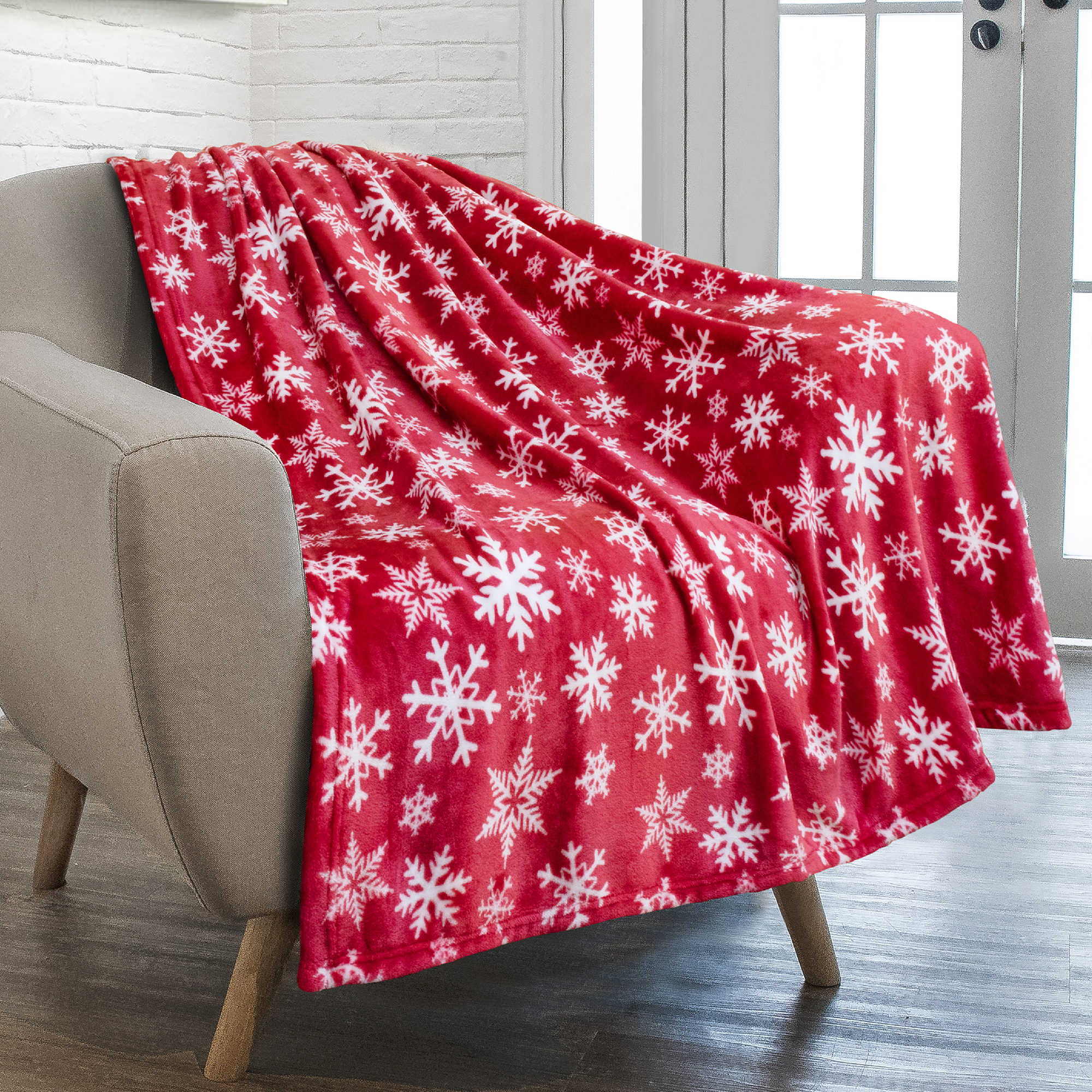 Merry Christmas Throw Blanket Holiday Pattern Decor Soft Fleece Sofa Couch Gift - Picture 85 of 110