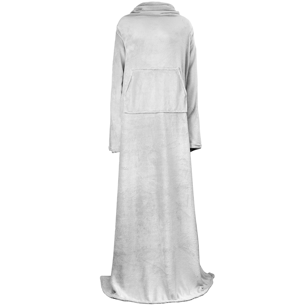 Fleece Wearable TV Blanket with Sleeves Front Pocket Robe Warn Soft Blanket Gift - Picture 46 of 168