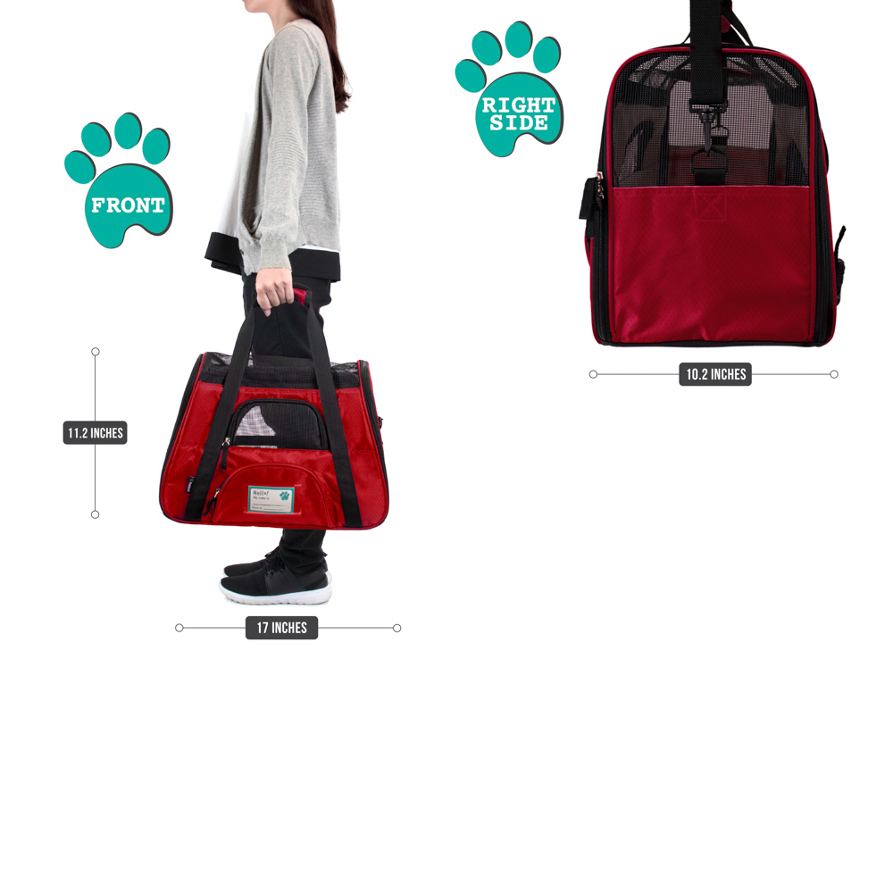 Pet Dog Cat Carrier Bag Soft Sided Comfort Travel Tote Case Airline Approved US - Picture 201 of 215