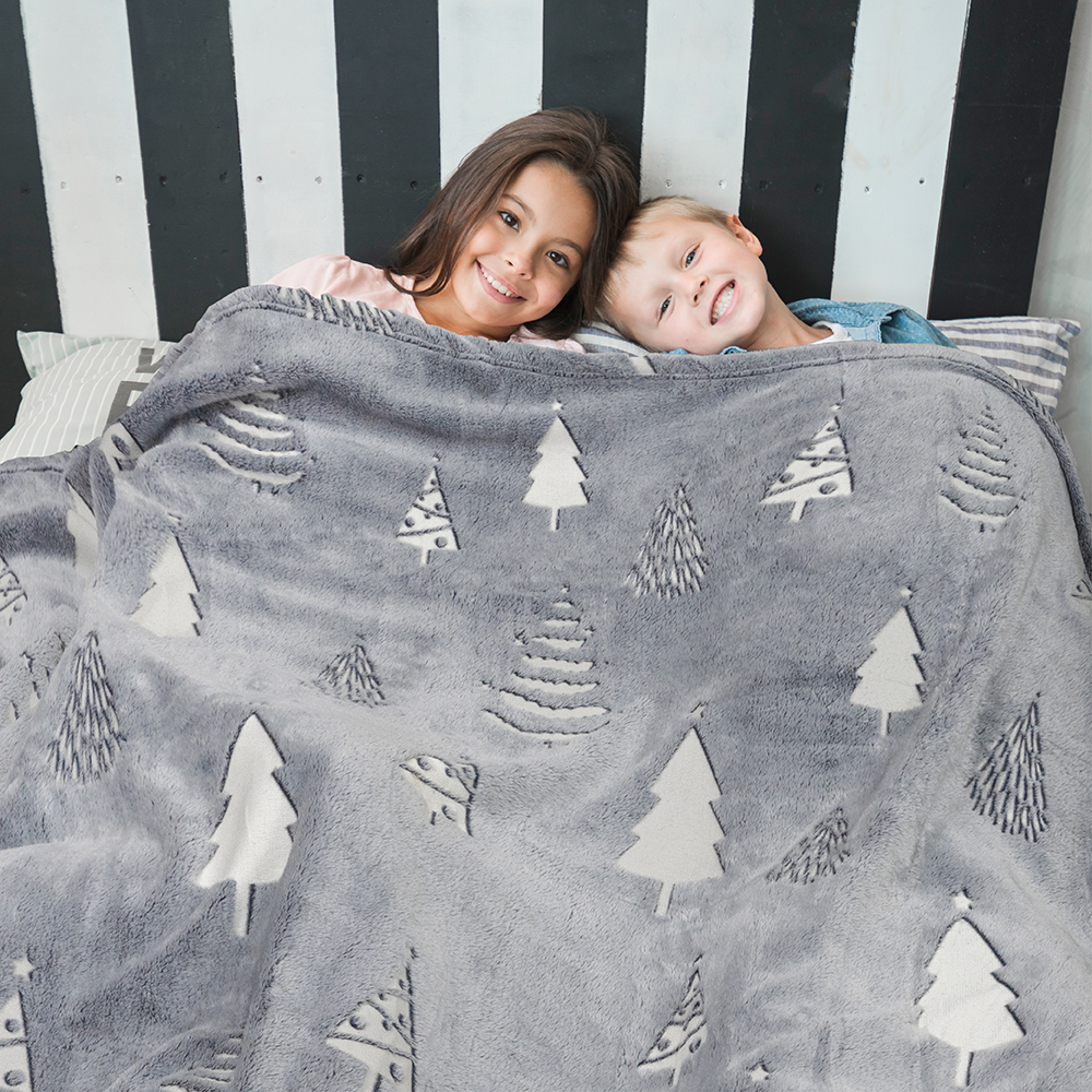 Glow in The Dark Throw Blanket for Kids Boys Girls Unicorn Dinosaur Space Stars - Picture 22 of 57