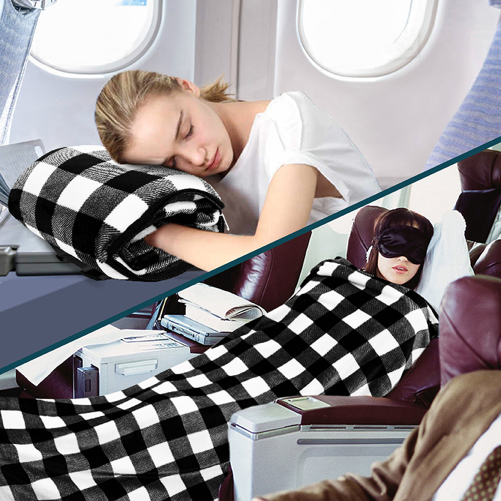 travel pillow and blanket for airplane