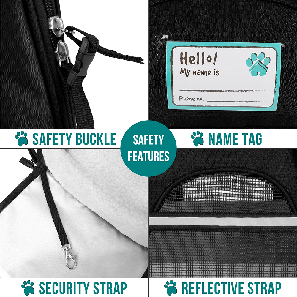 Pet Dog Cat Carrier Bag Soft Sided Comfort Travel Tote Case Airline Approved US - Picture 6 of 165
