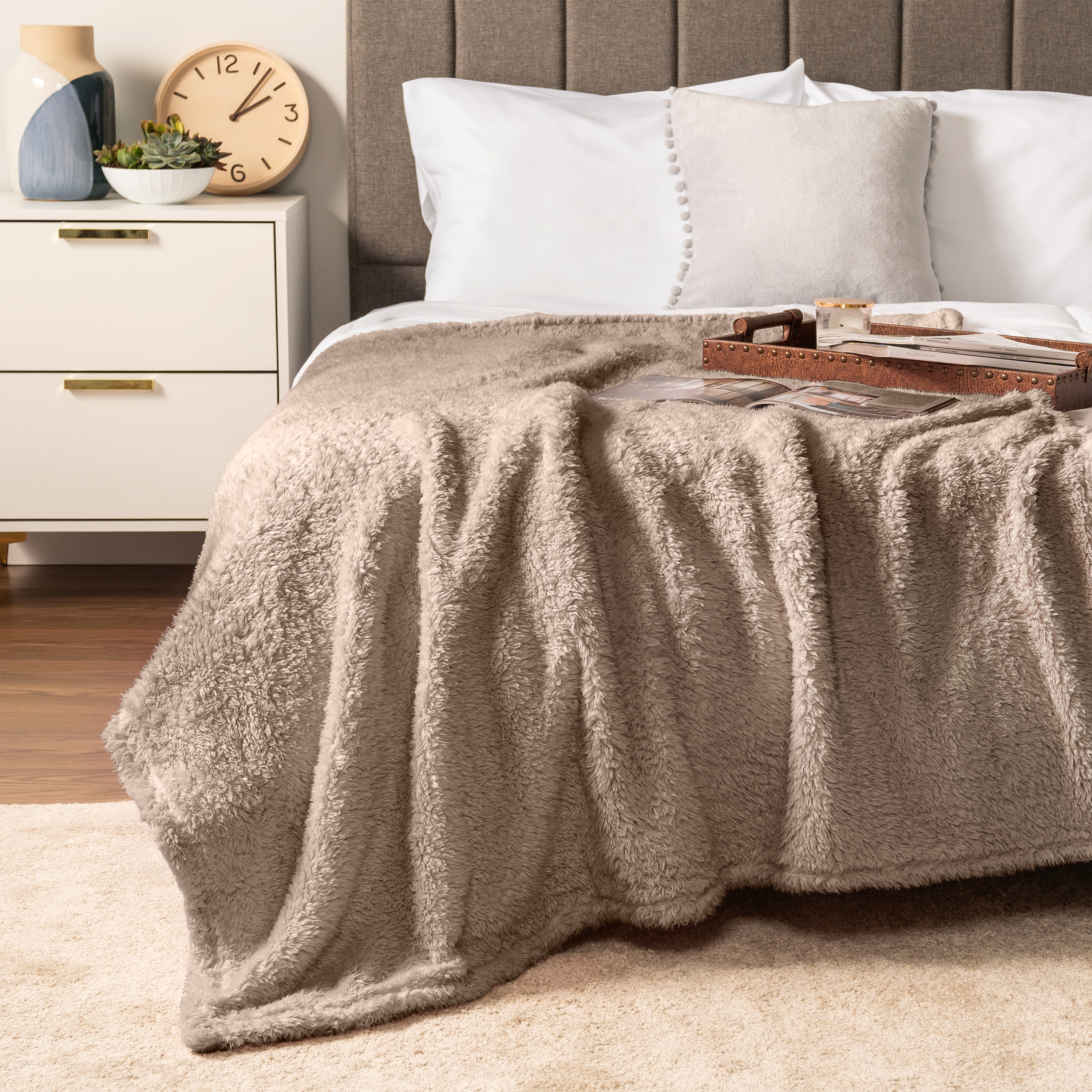 Super Soft Blanket Lightweight Sherpa Fleece Warm Fluffy Throws Couch Sofa Bed - Picture 139 of 169