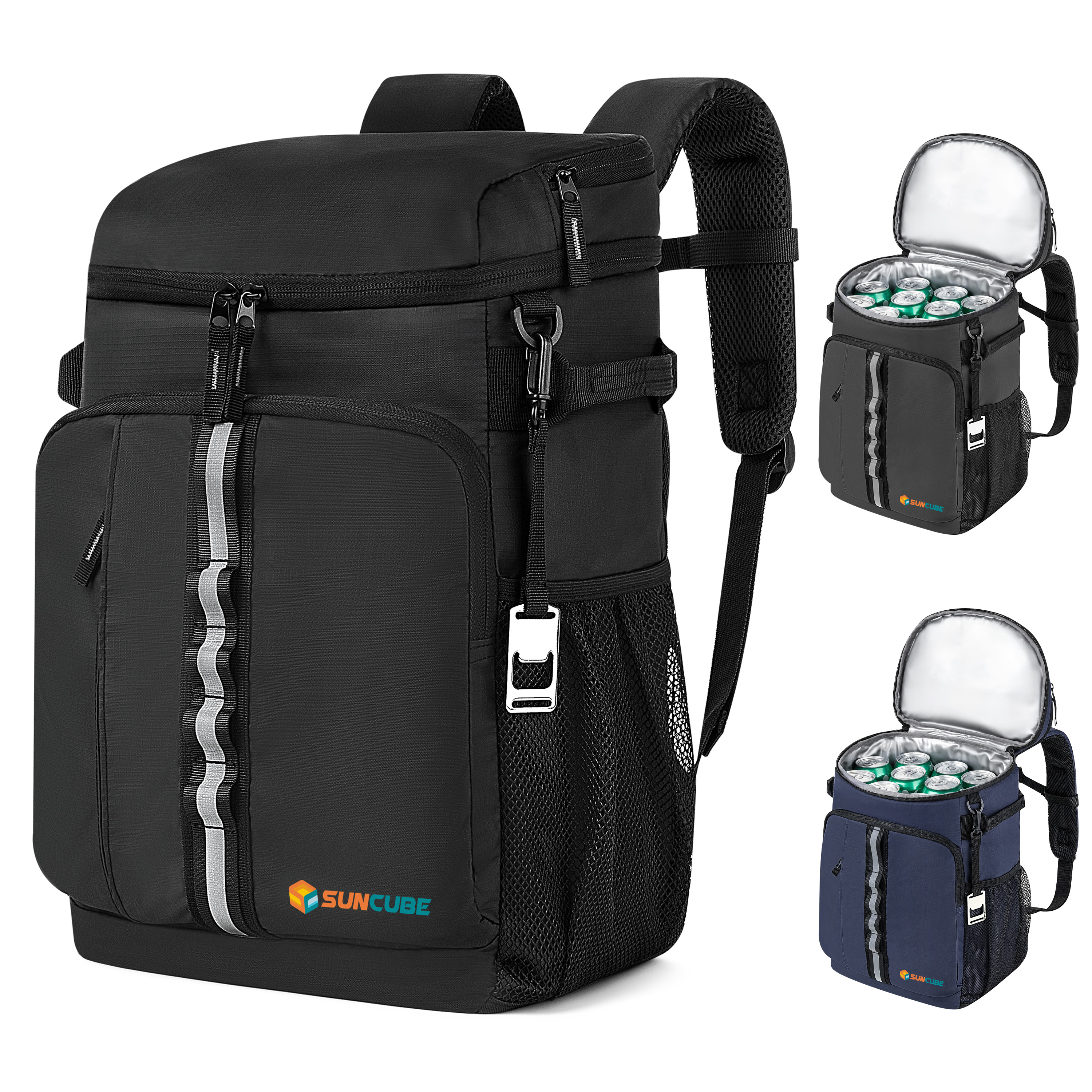 Cooler Backpack Insulated Soft Leakproof Cooler Bag 33 Cans Beach Camping Cooler