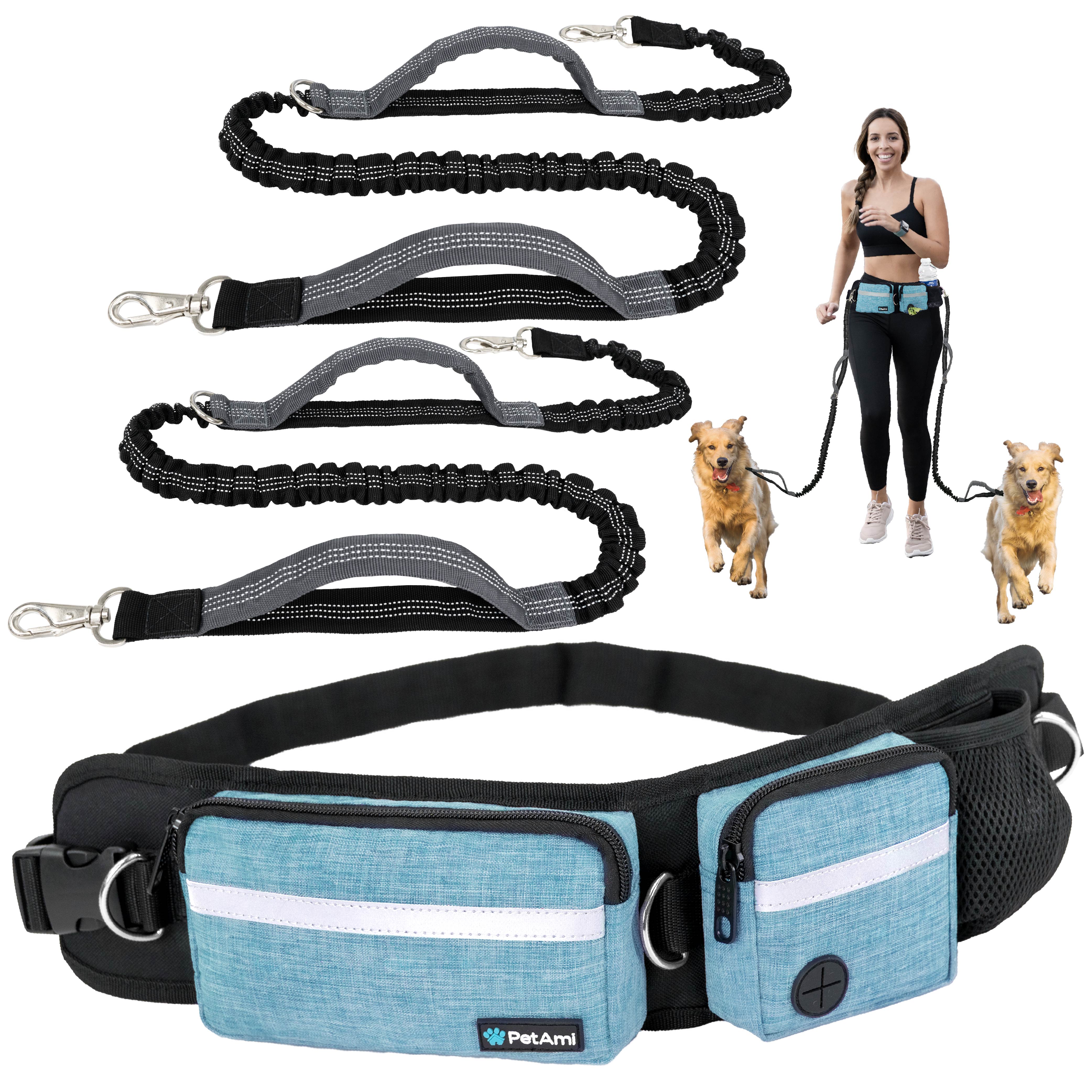 Dog leash hotsell running belt