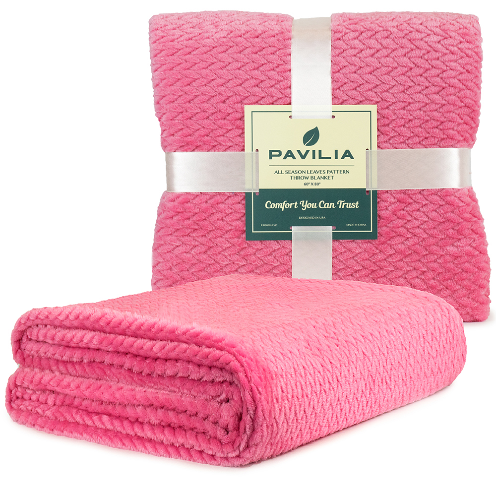 Soft Blanket Fleece Jacquard Pattern Lightweight Silk Throw Couch Sofa Bed Cozy - Picture 37 of 67