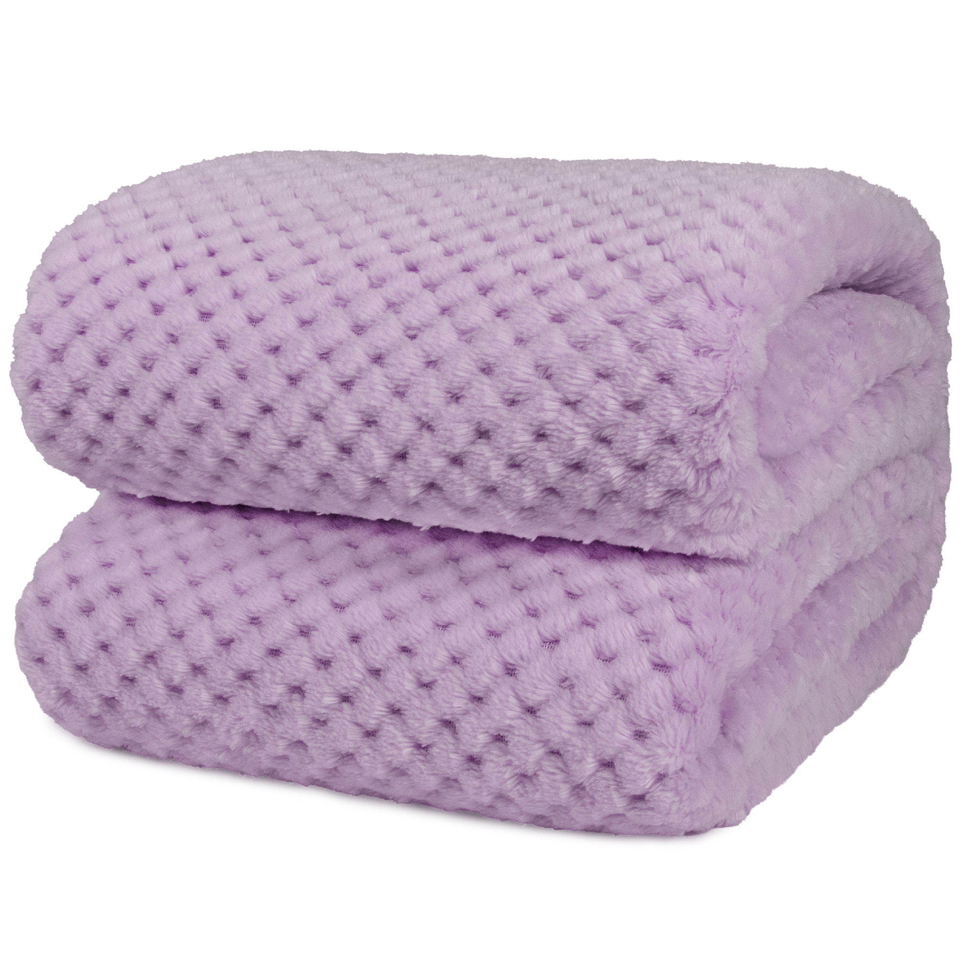 Throw Blanket for Sofa Couch Bed Lightweight Microfiber Polyester Waffle Pattern - Picture 89 of 190