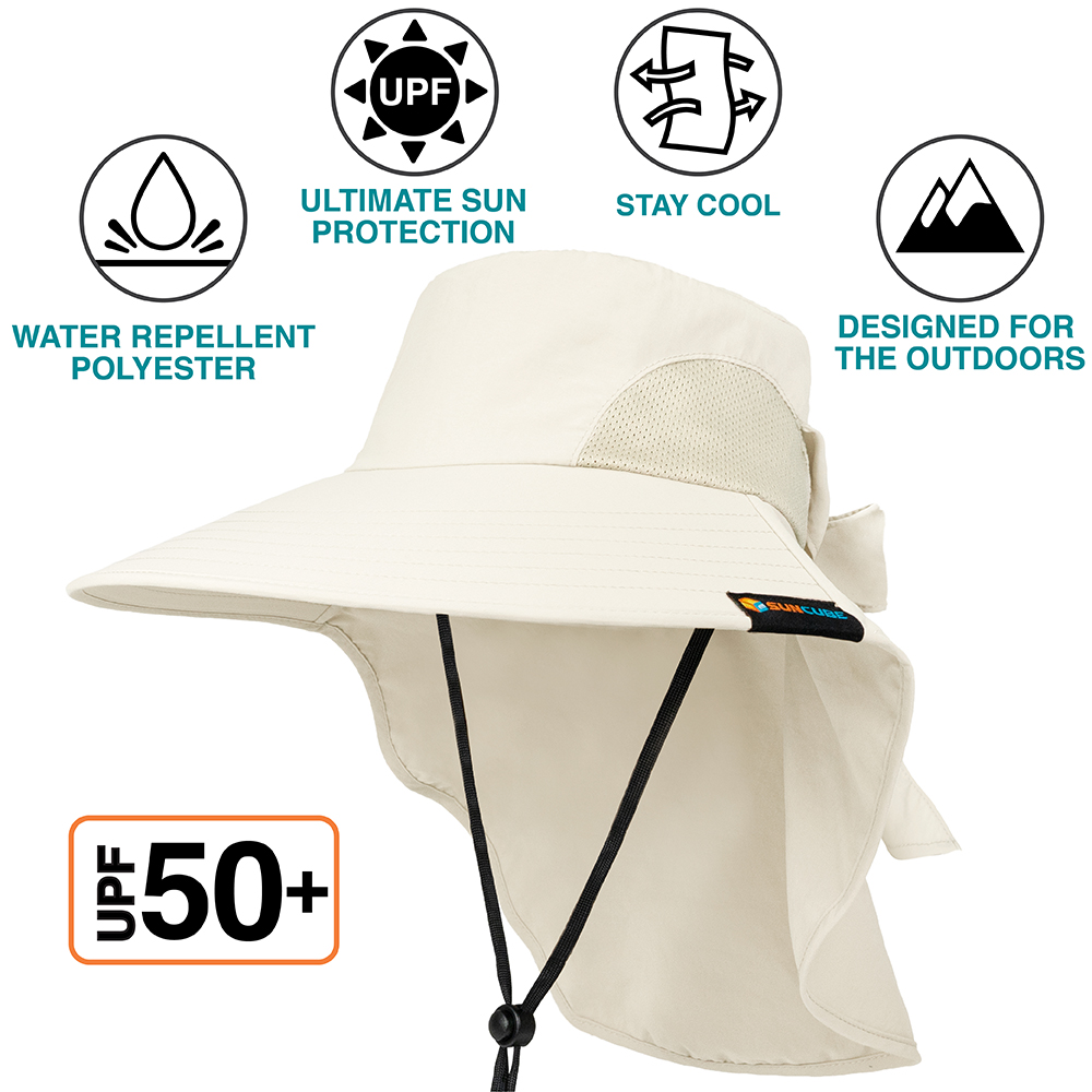 Safari Sun Hat for Women Summer Hats Wide Brim Ponytail Outdoor