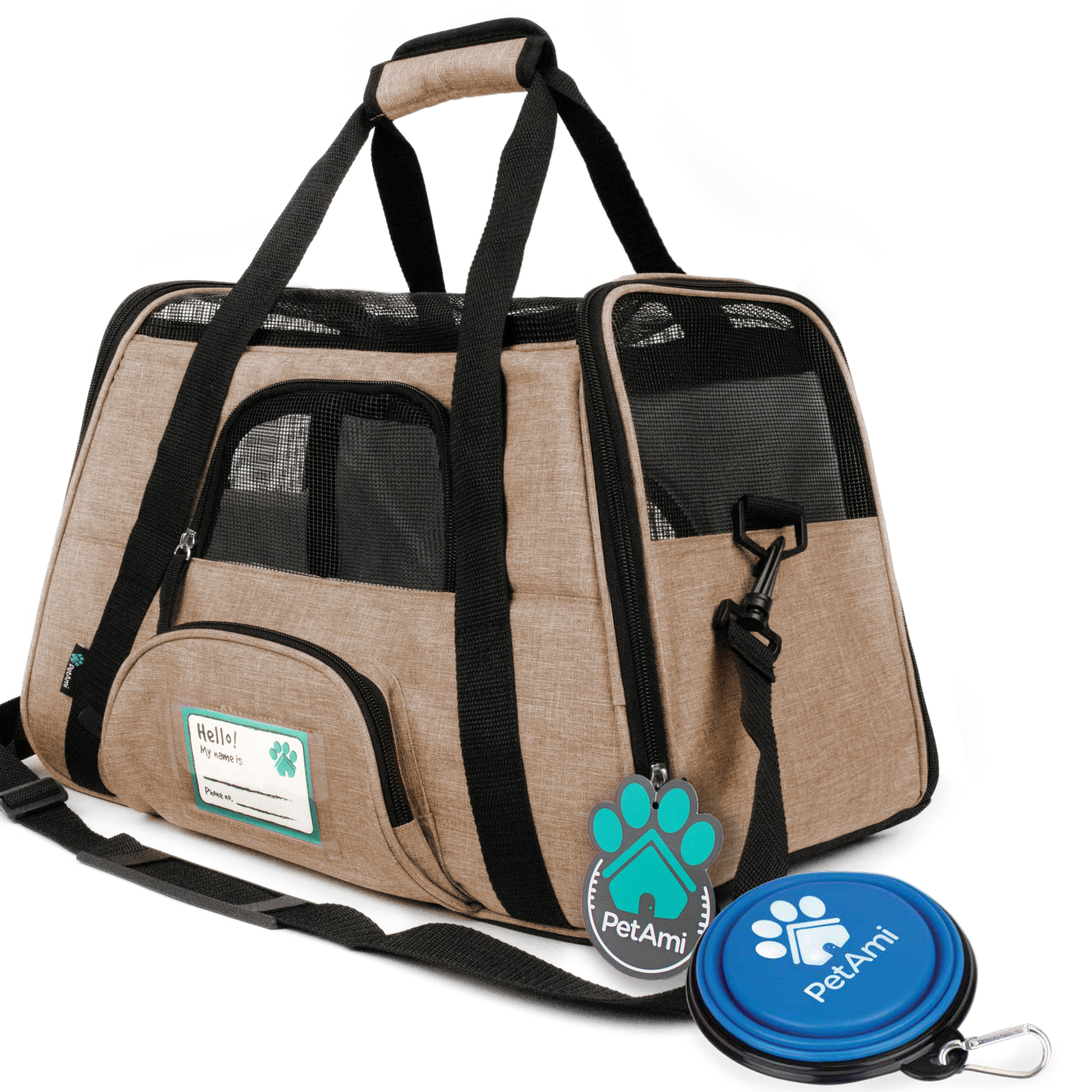 Pet Dog Cat Carrier Bag Soft Sided Comfort Travel Tote Case Airline Approved US - Picture 52 of 215