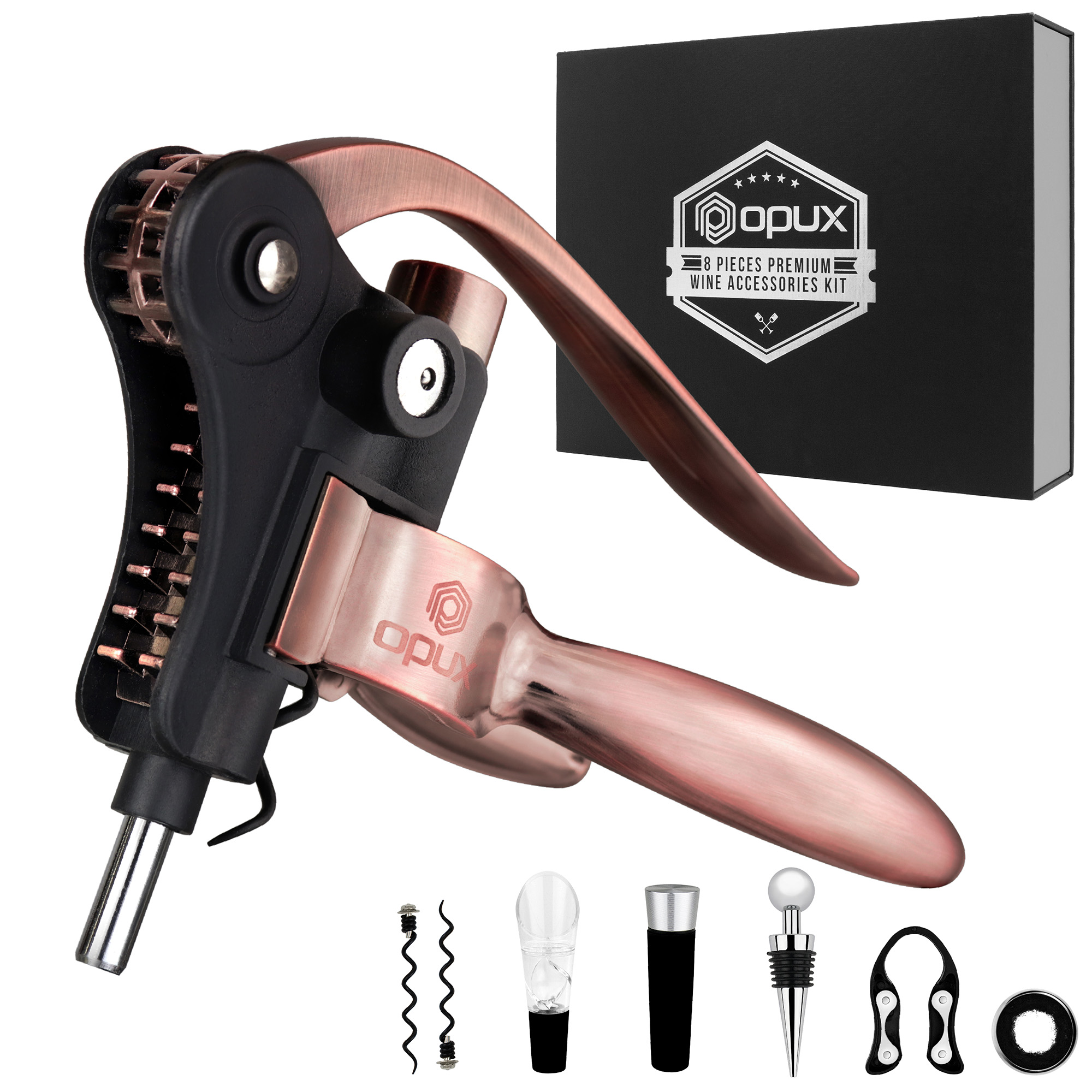 Wine Bottle Opener Set Corkscrew Lever Tool Accessories Kit 