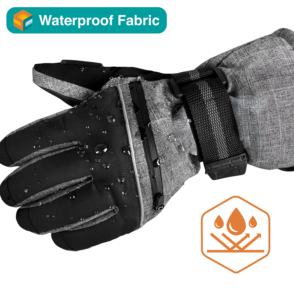Waterproof Winter Thermal Ski Gloves Snow Insulated Warm Snowboard Hiking Men - Picture 18 of 23