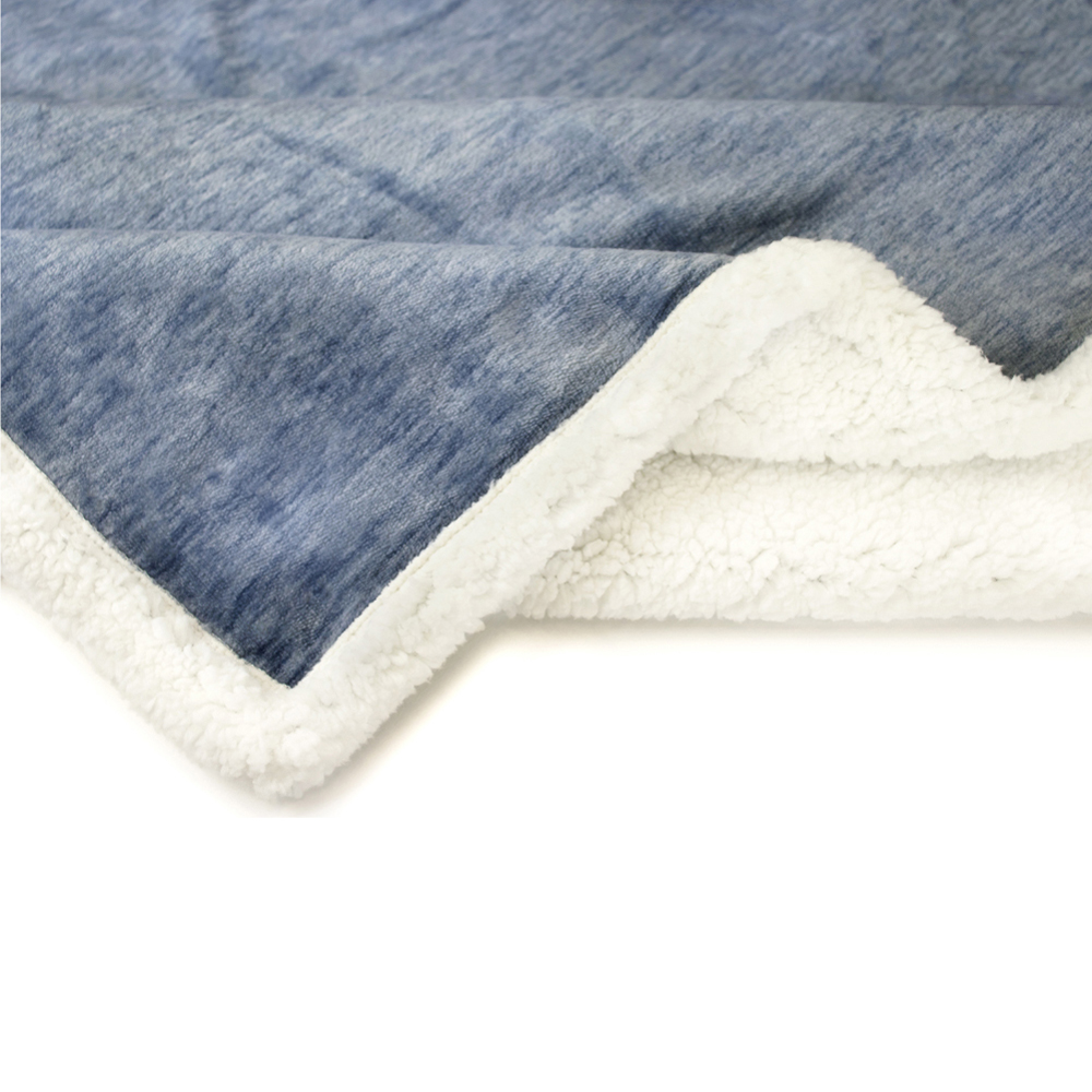 Sherpa Flannel Fleece Reversible Blanket Plush Soft Throw for Bed Couch Sofa - Picture 36 of 59