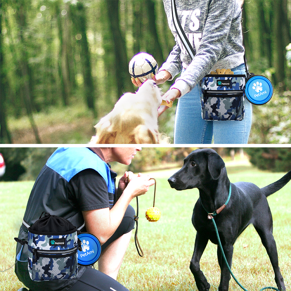 Pet Treat Pouch Training Dog Snack Feed Food Puppy Bait Obedience Waist Belt Bag - Picture 20 of 92