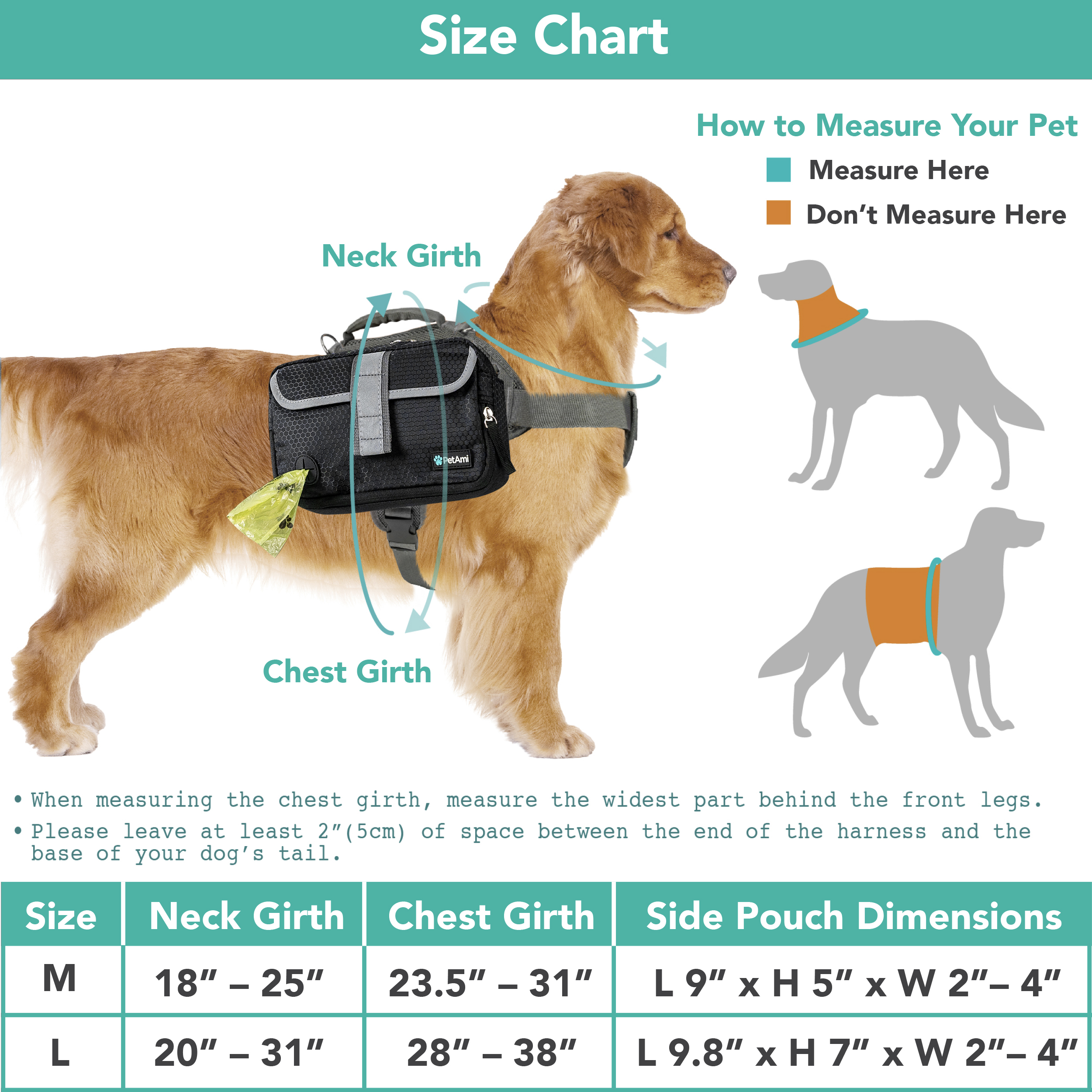 Dog Harness Backpack for Medium Large Dogs Hiking Pet Backpack Saddle Bag Pack