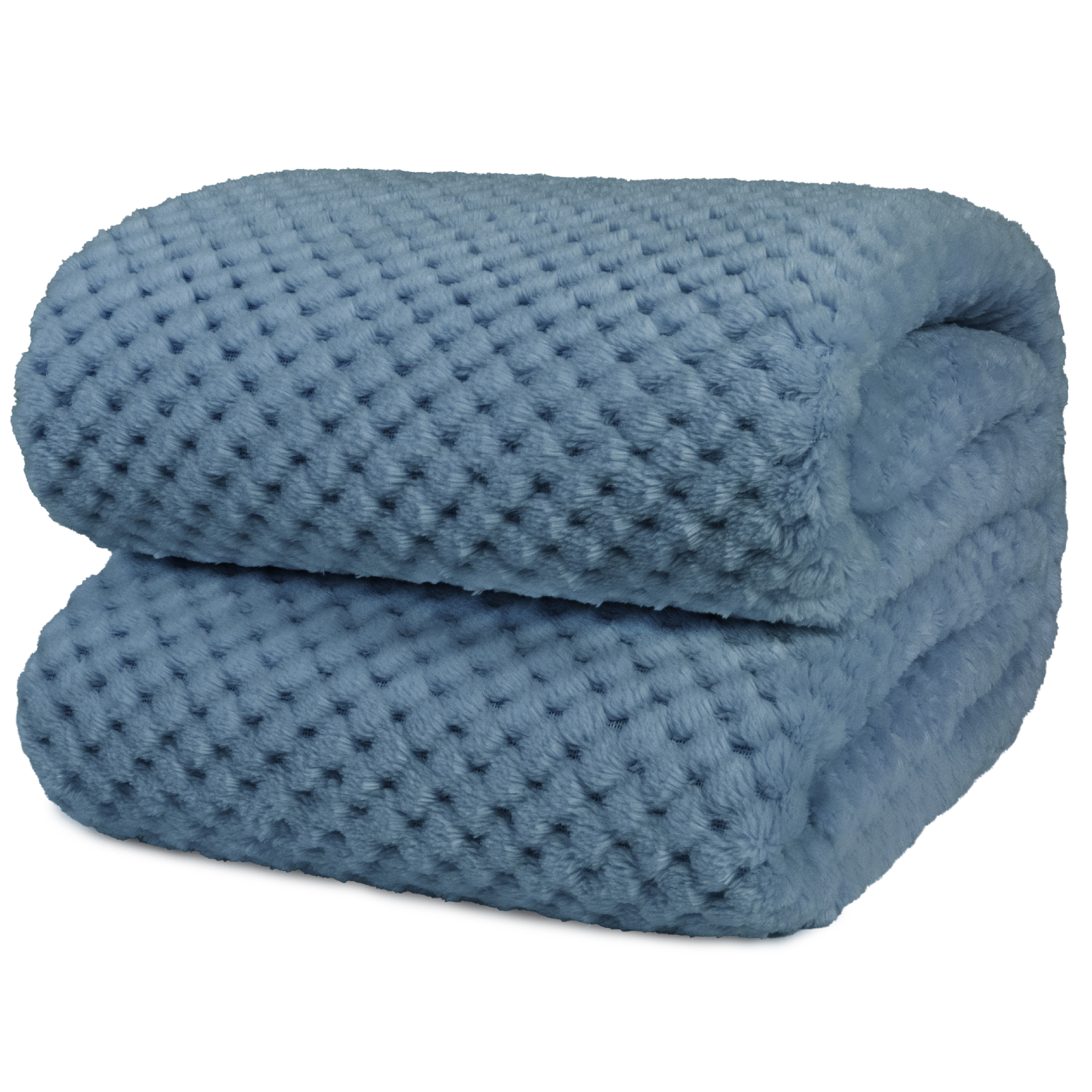 Throw Blanket for Sofa Couch Bed Lightweight Microfiber Polyester Waffle Pattern - Picture 29 of 190