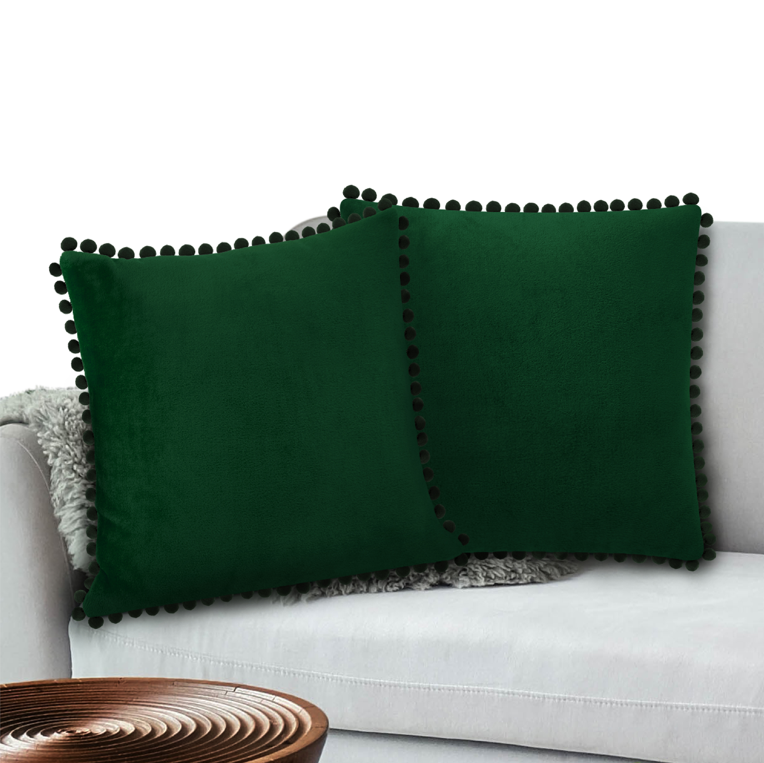 Throw pillow covers Soft Velvet Home Sofa Decoration Cushion Case 2 Pieces 18x18 