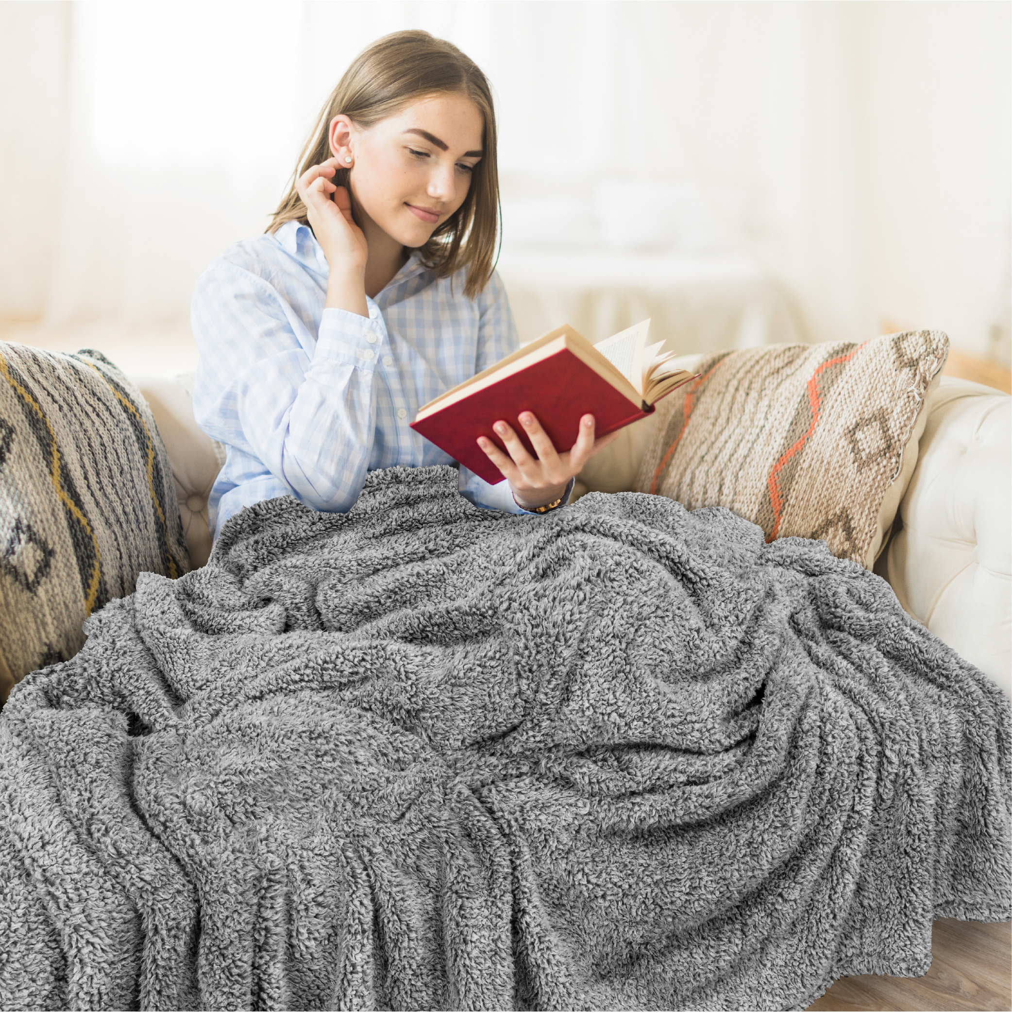 Super Soft Blanket Lightweight Sherpa Fleece Warm Fluffy Throws Couch Sofa Bed - Picture 73 of 169