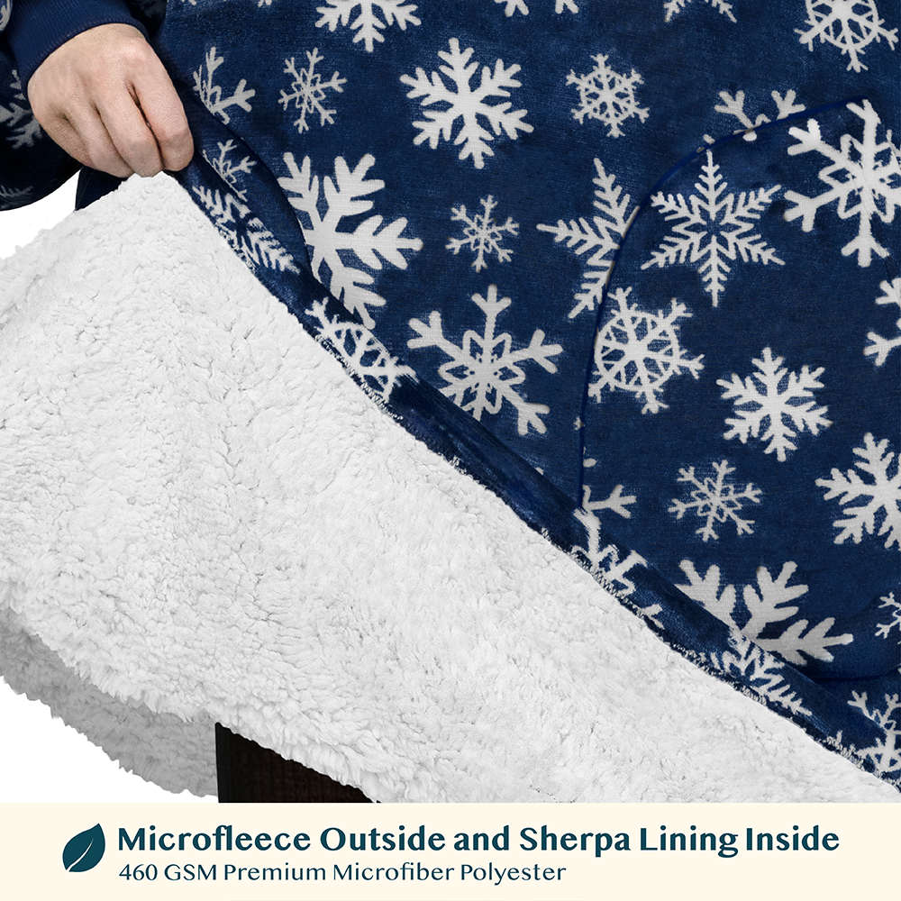 Manta Sudadera Sherpa Forro Felpa Suave Cómoda Vellón Gran Tamaño Sudadera con Capucha Bolsillo - Imagen 18 de 118