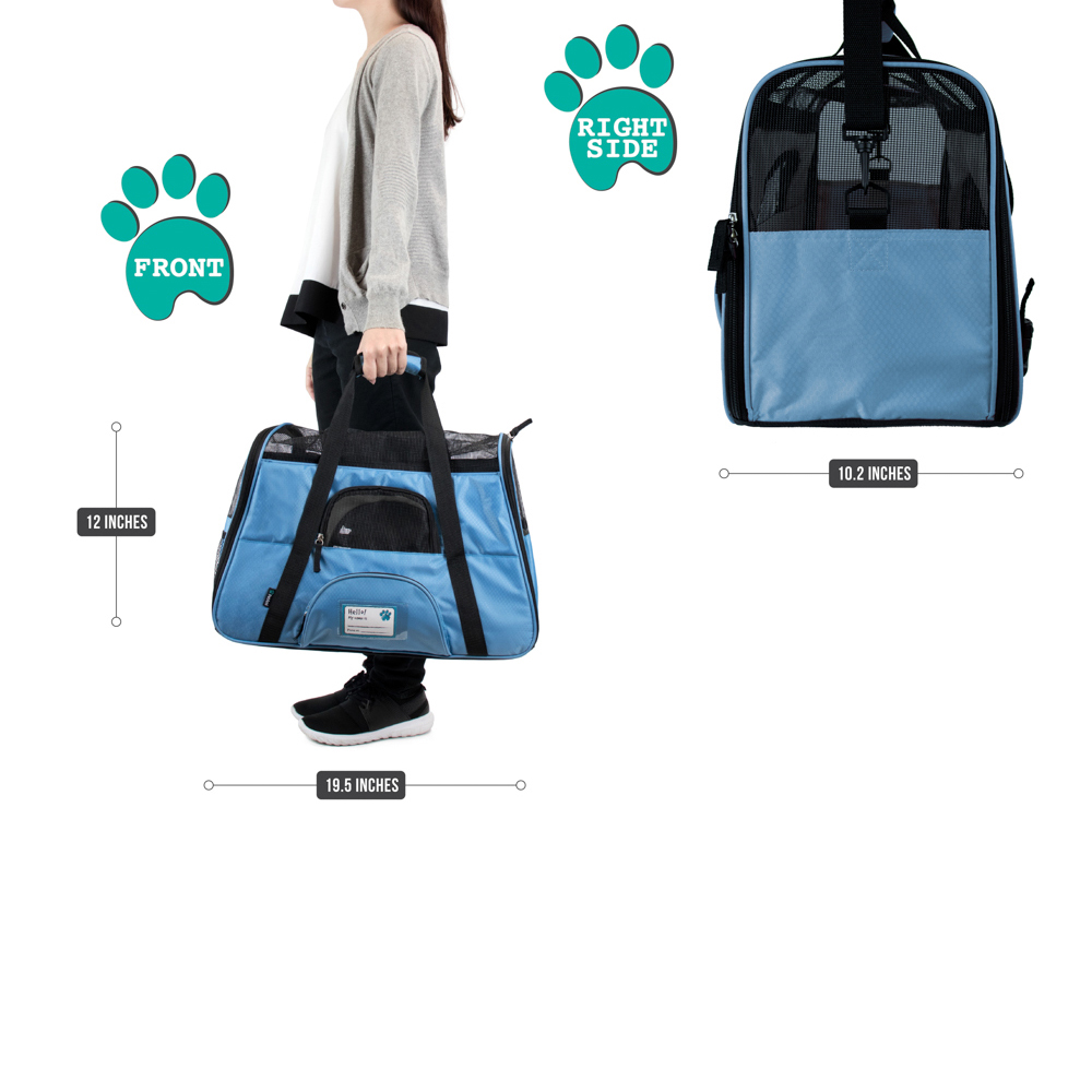 Pet Dog Cat Carrier Bag Soft Sided Comfort Travel Tote Case Airline Approved US - Picture 61 of 215