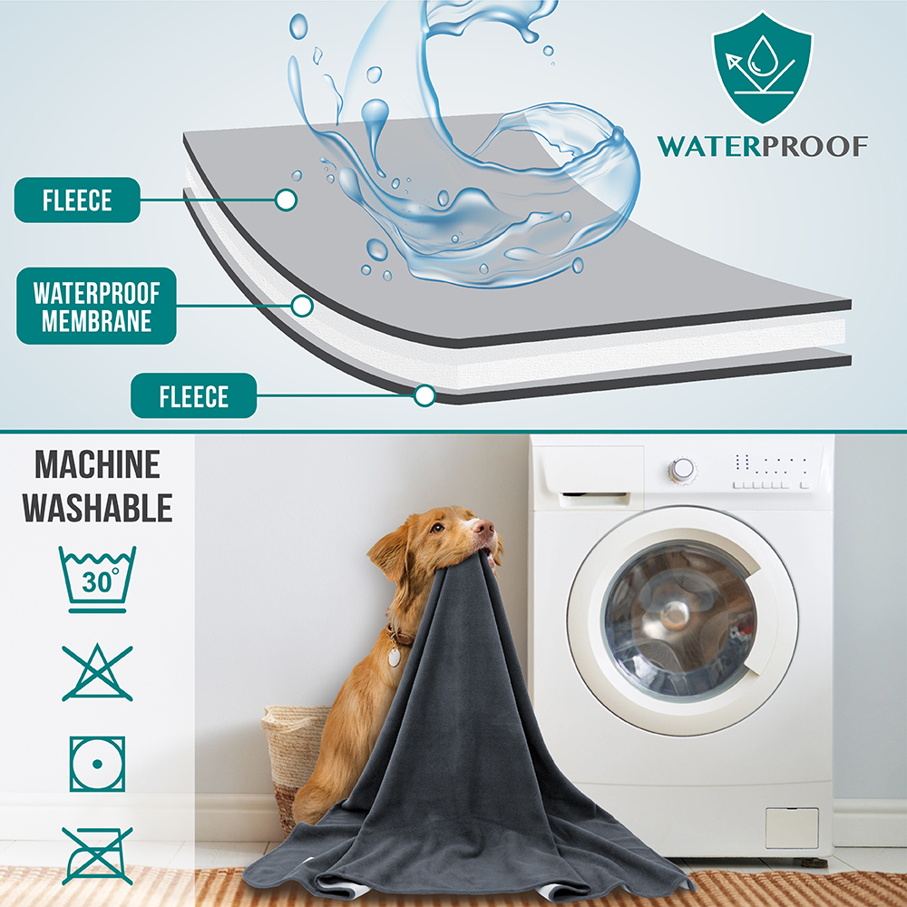 WATERPROOF Dog Blanket Pet Throw for Couch Protect Furniture S M L Dog Cat Puppy - Picture 14 of 45