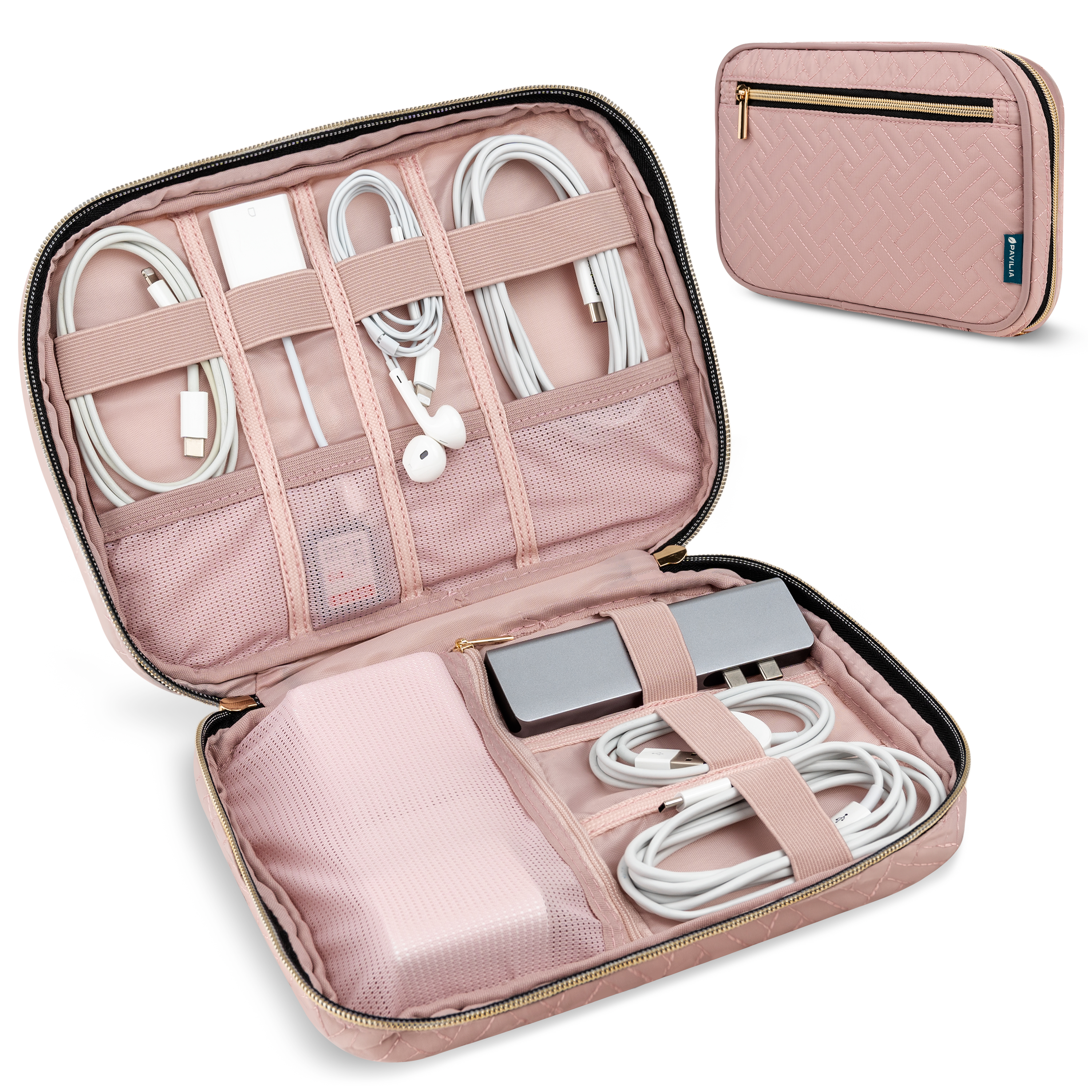 Electronic Accessories USB Cord Charger Cable Organizer Bag Travel Storage Case - Picture 23 of 36