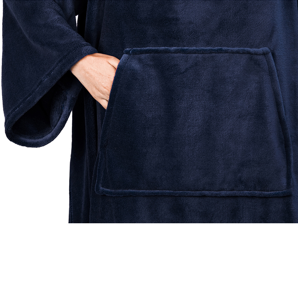Fleece Wearable TV Blanket with Sleeves Front Pocket Robe Warn Soft Blanket Gift - Picture 56 of 168