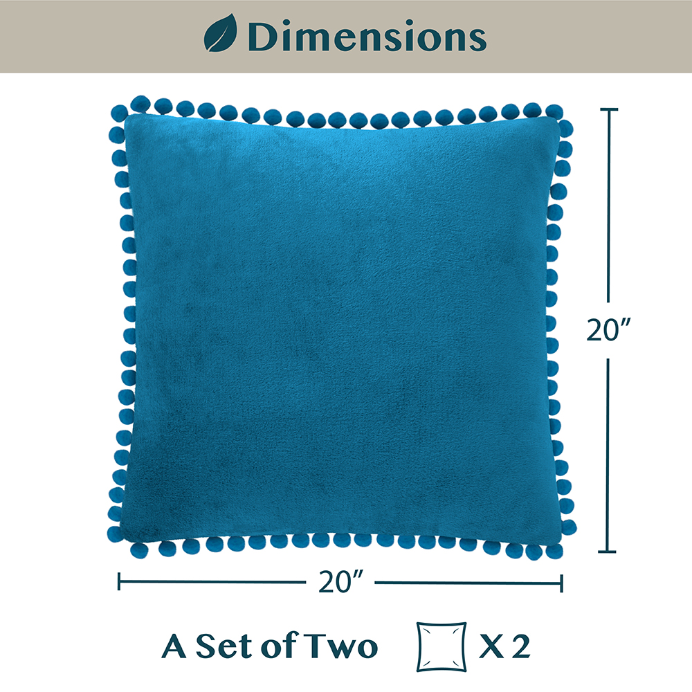 Juego de 2 fundas de almohada de terciopelo suave decoración de sofá - Imagen 92 de 122